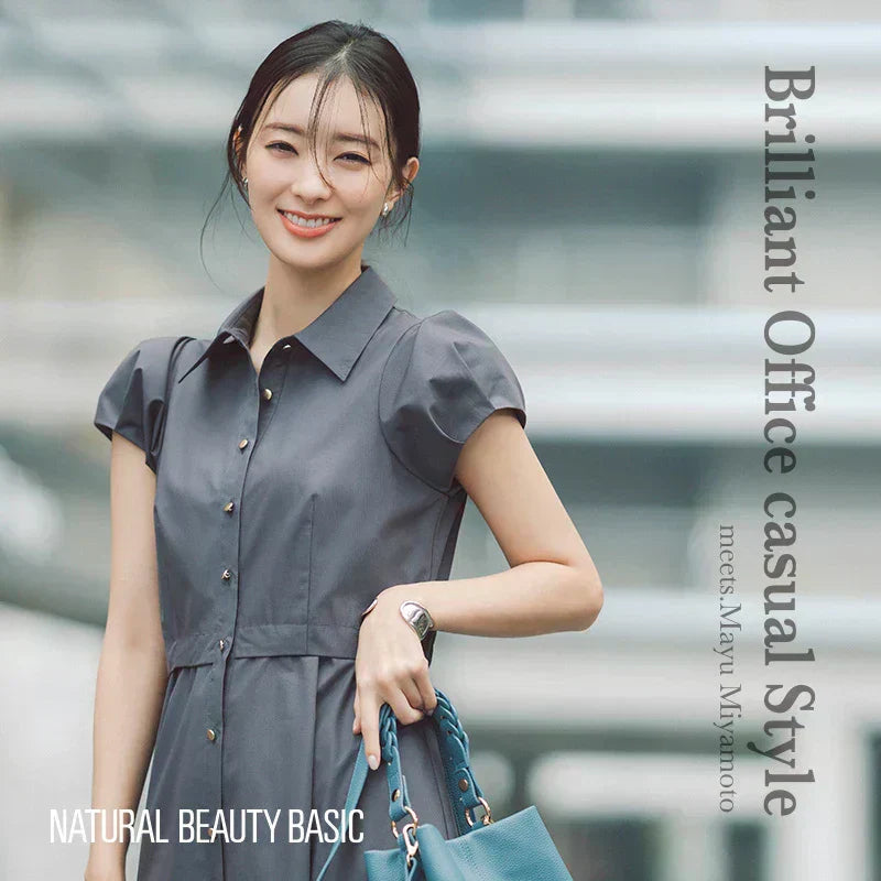 Brilliant Office casual Style meets.Mayu Miyamoto|NATURAL BEAUTY BASIC