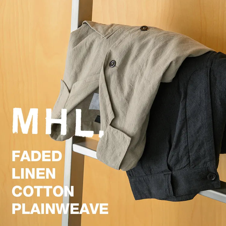 FADED LINEN COTTON PLAINWEAVE|MHL.| |【公式】通販mix.tokyo FADED LINEN COTTON PLAINWEAVE|MHL.| |【公式】通販mix.tokyo
