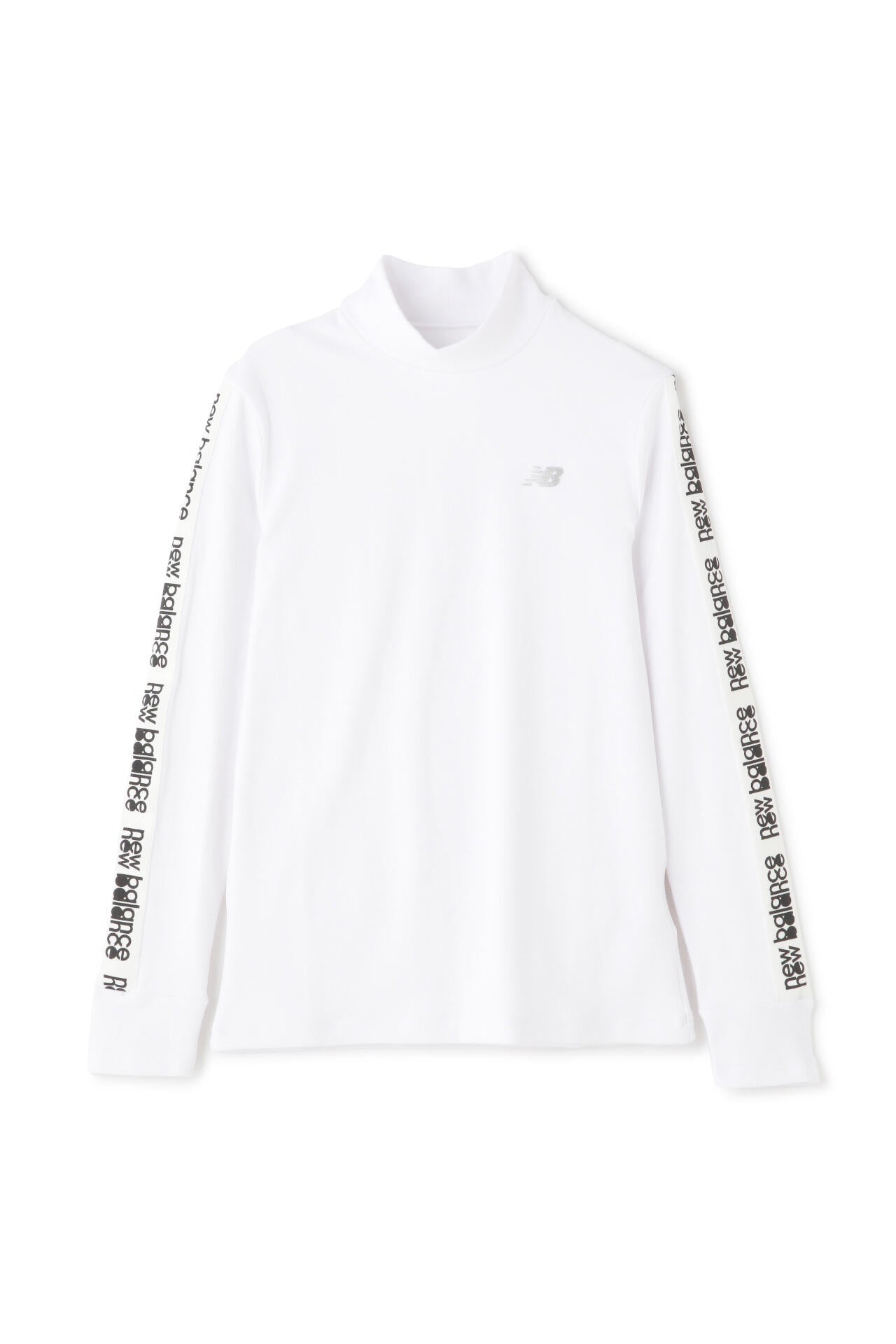 微塵ボーダーダブルフェイス 裏起毛 長袖 モックネック プルオーバー (WOMENS SPORT)