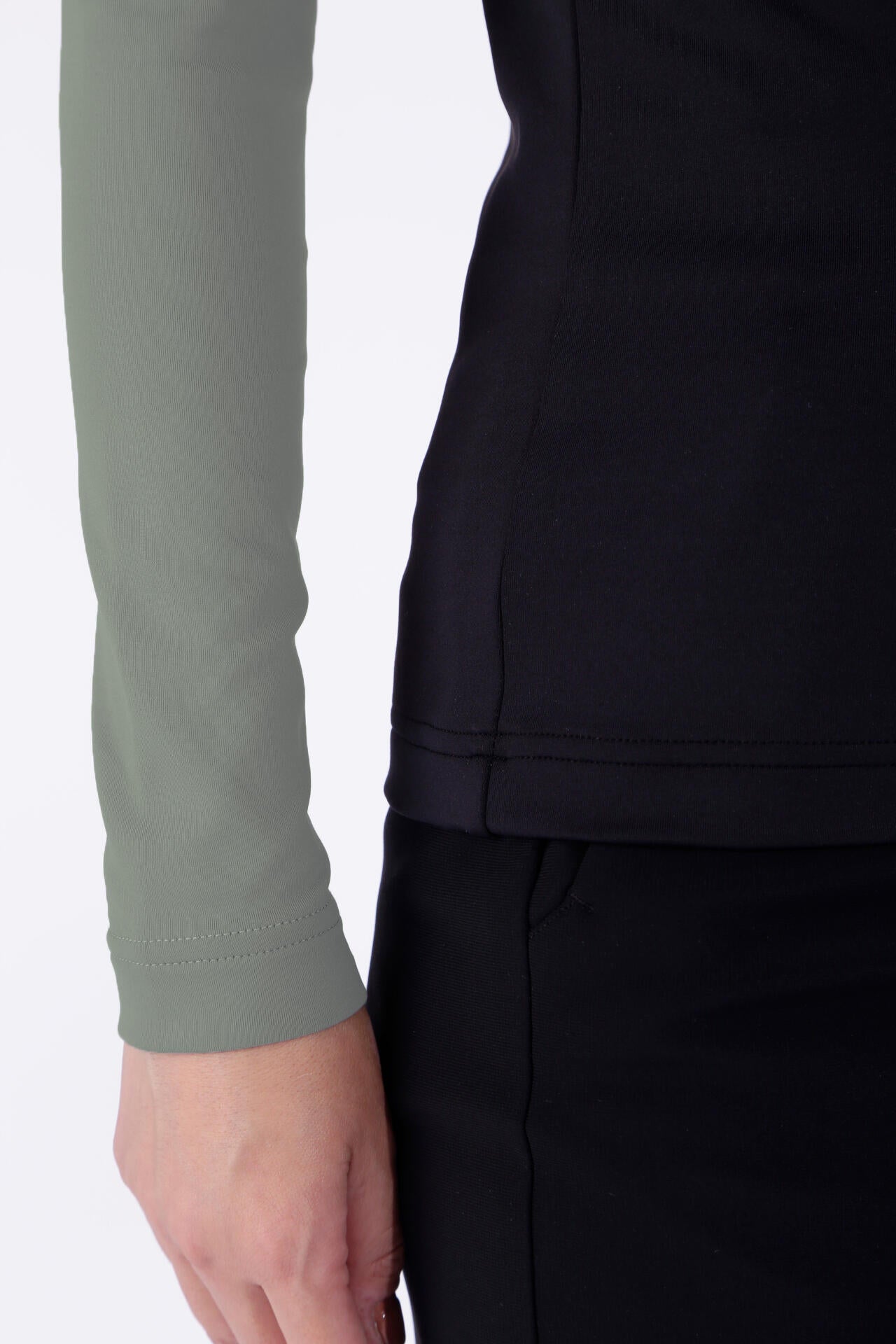 ベアスムース裏起毛 長袖 モックネック プルオーバー (WOMENS WORLD)