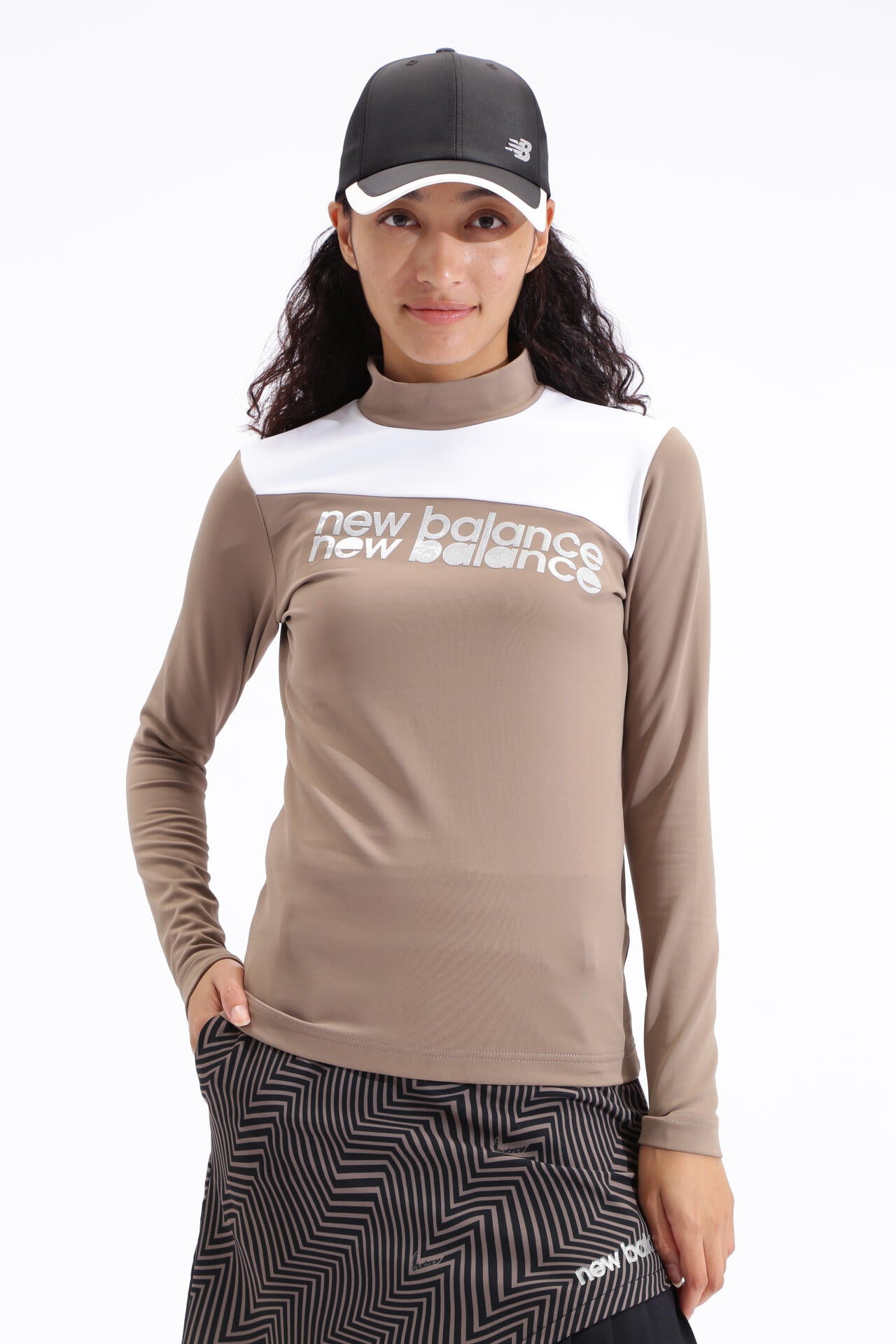 裏起毛 長袖 モックネック プルオーバー (WOMENS SPORT)