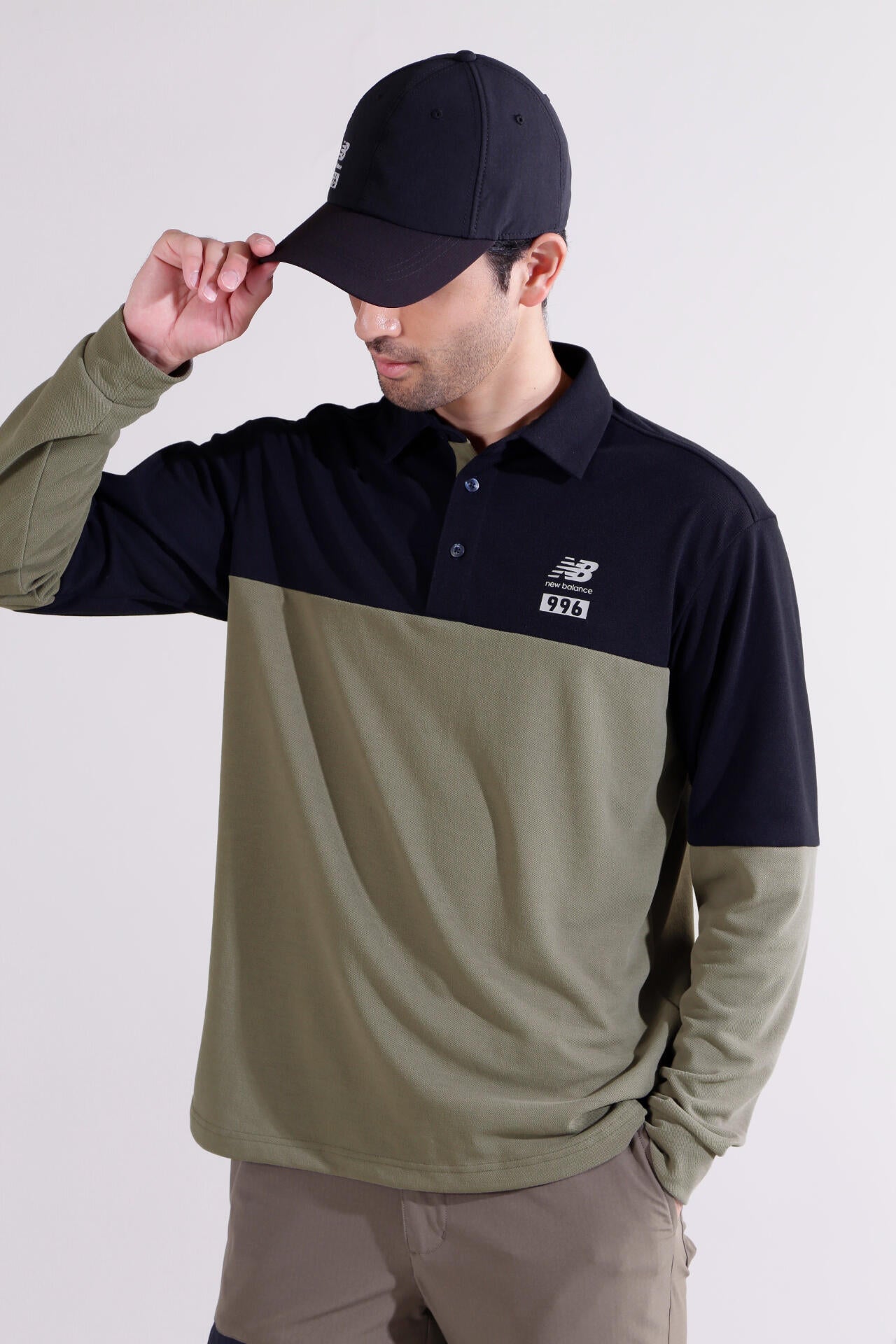 【直営店舗限定】コットンライク鹿の子 長袖 カラーシャツ (MENS)