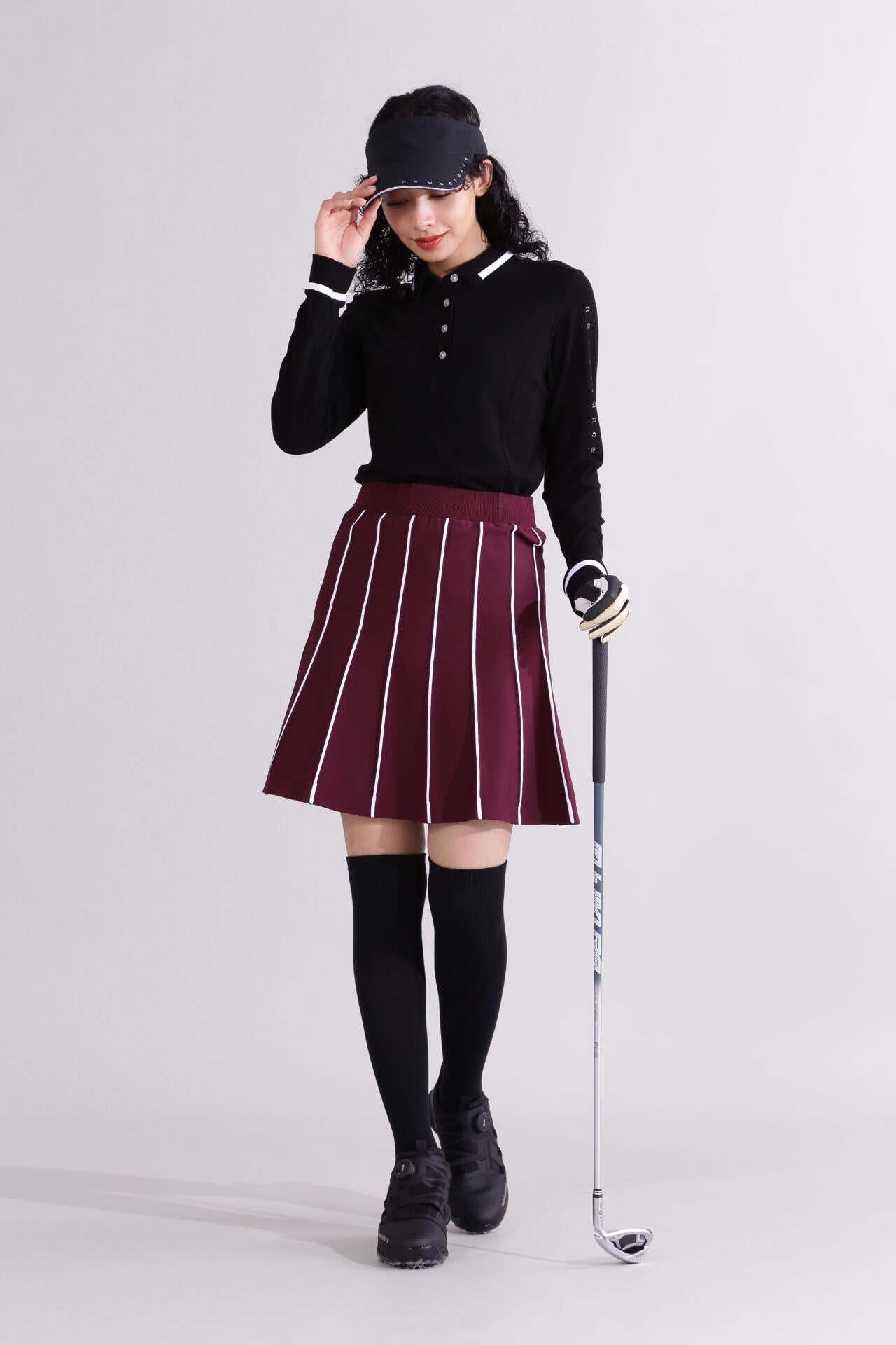 【直営店舗限定】吸湿発熱 長袖 カラーシャツ (WOMENS)