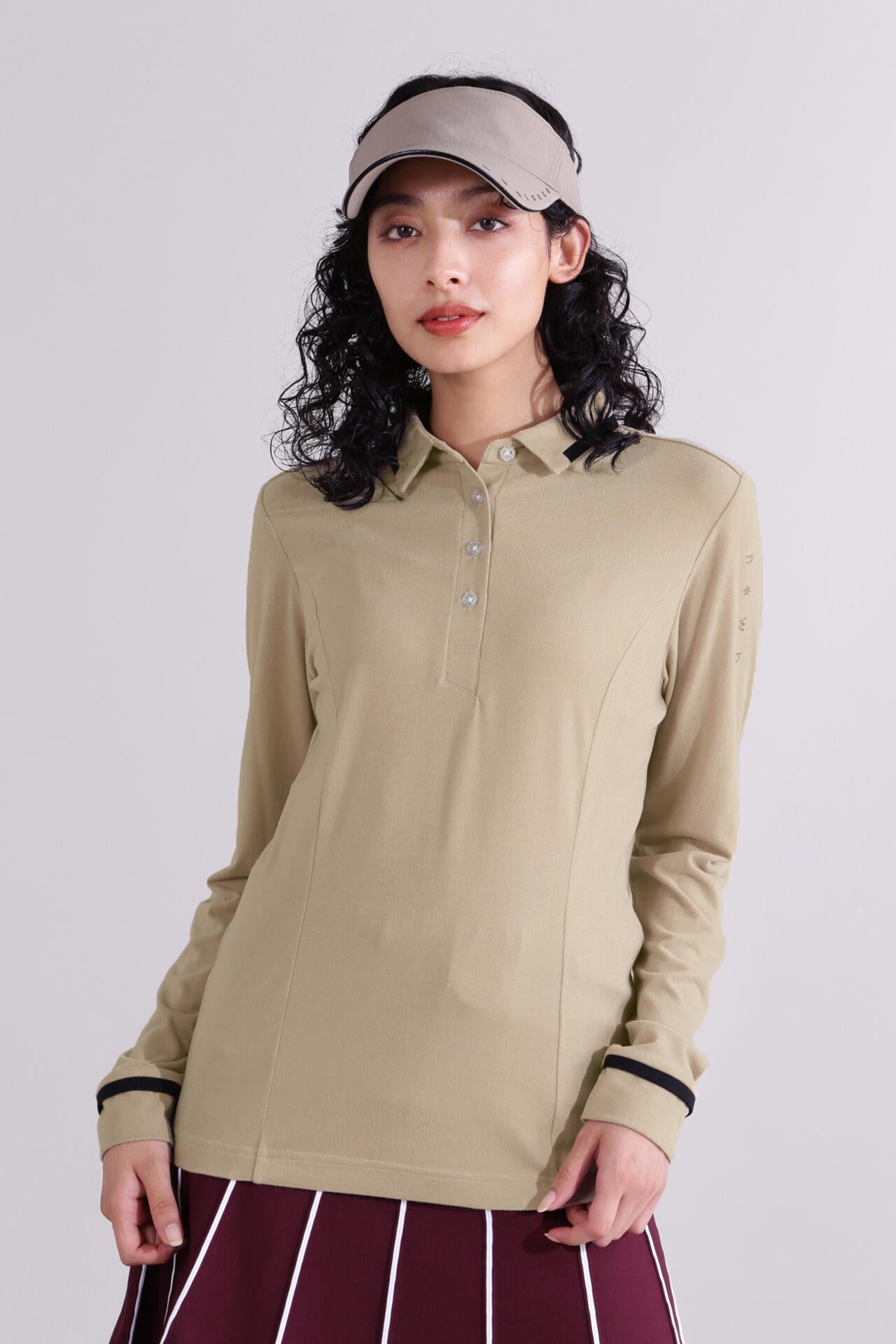 【直営店舗限定】吸湿発熱 長袖 カラーシャツ (WOMENS)