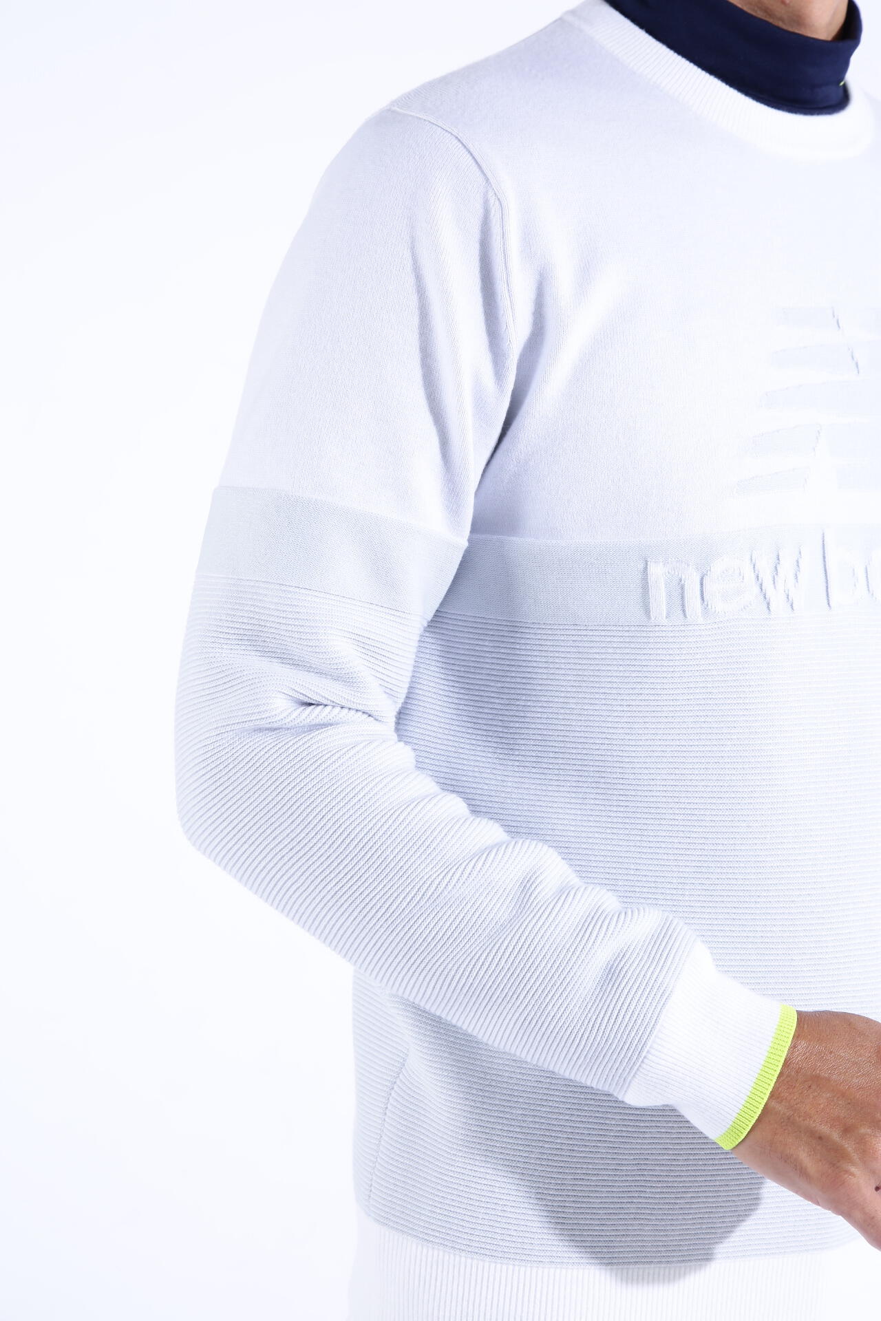 遠赤外線蓄熱保温 クルーネック ニット プルオーバー (MENS WORLD)