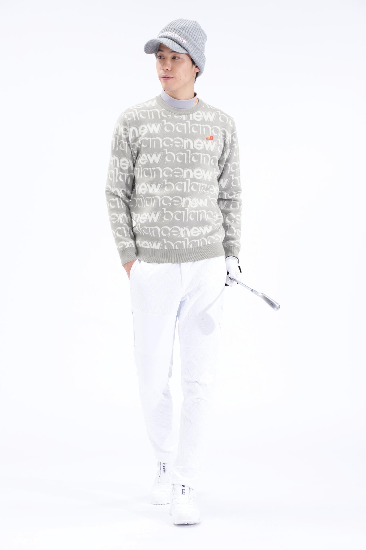 遠赤外線蓄熱保温 クルーネック ニット プルオーバー (MENS SPORT)