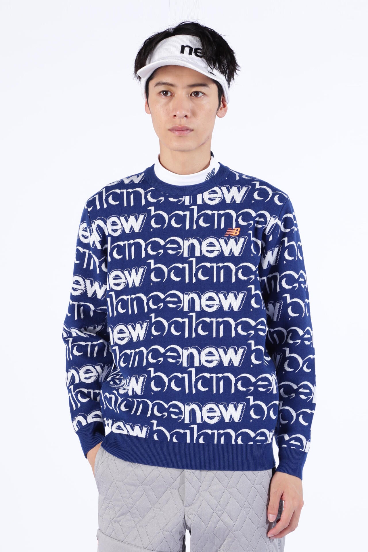 遠赤外線蓄熱保温 クルーネック ニット プルオーバー (MENS SPORT)