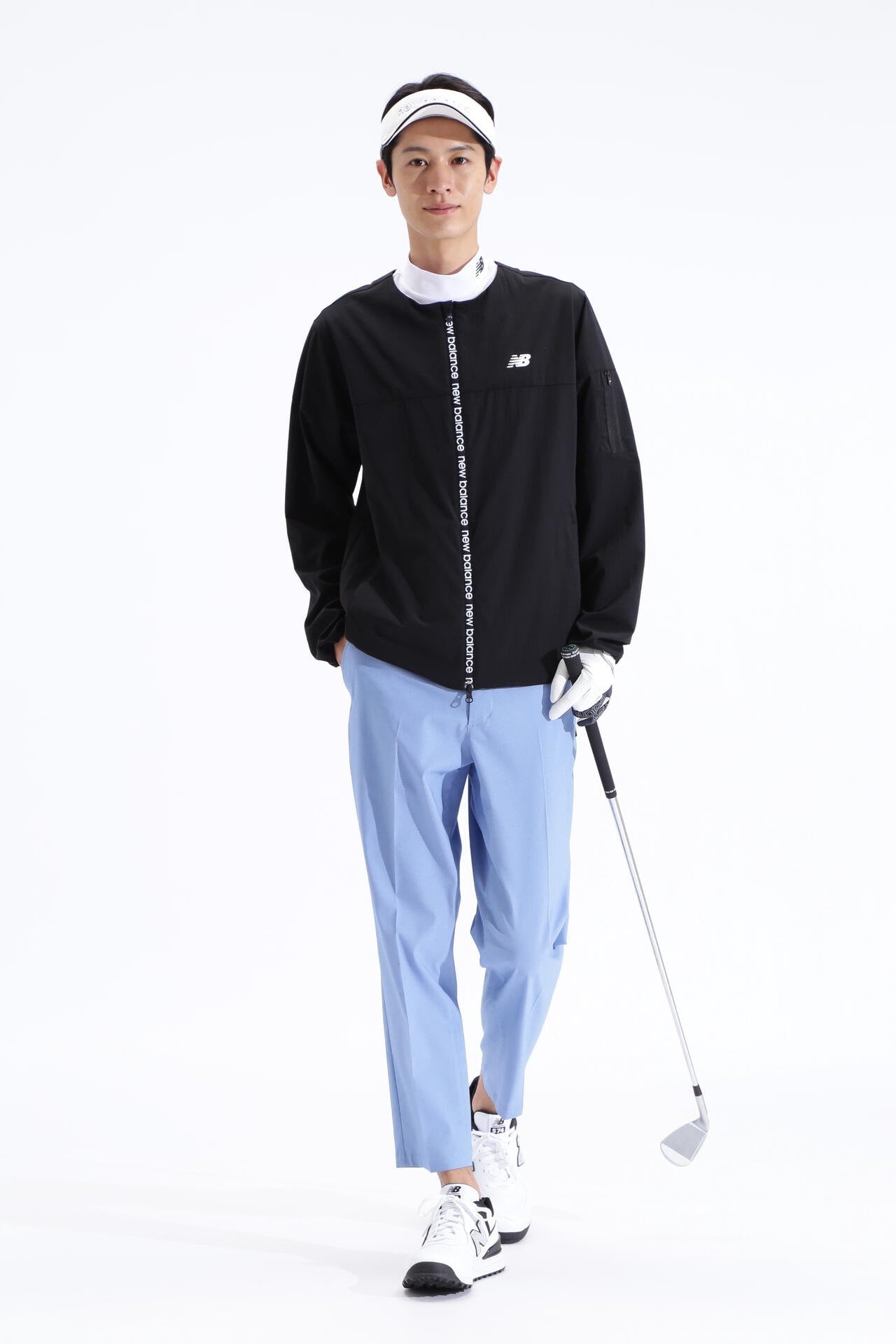 ストレッチ 撥水 フルジップ カラーレス ブルゾン (MENS SPORT)