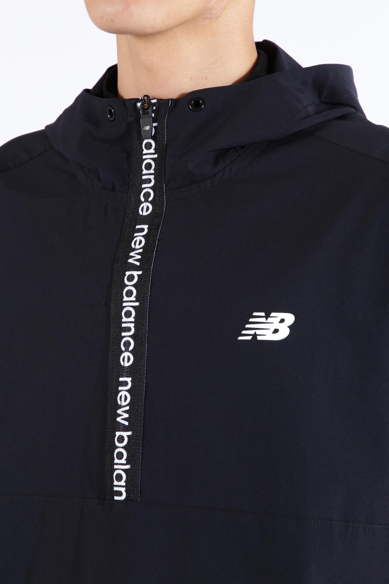 ストレッチ 撥水 ハーフジップ プルオーバー フーディー (MENS SPORT)