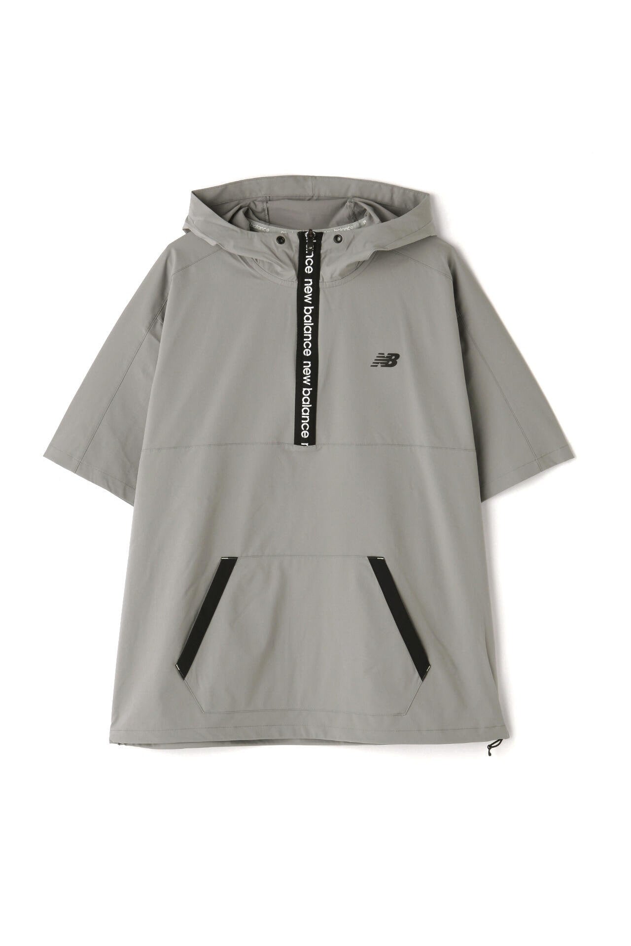 ストレッチ 撥水 ハーフジップ プルオーバー フーディー (MENS SPORT)