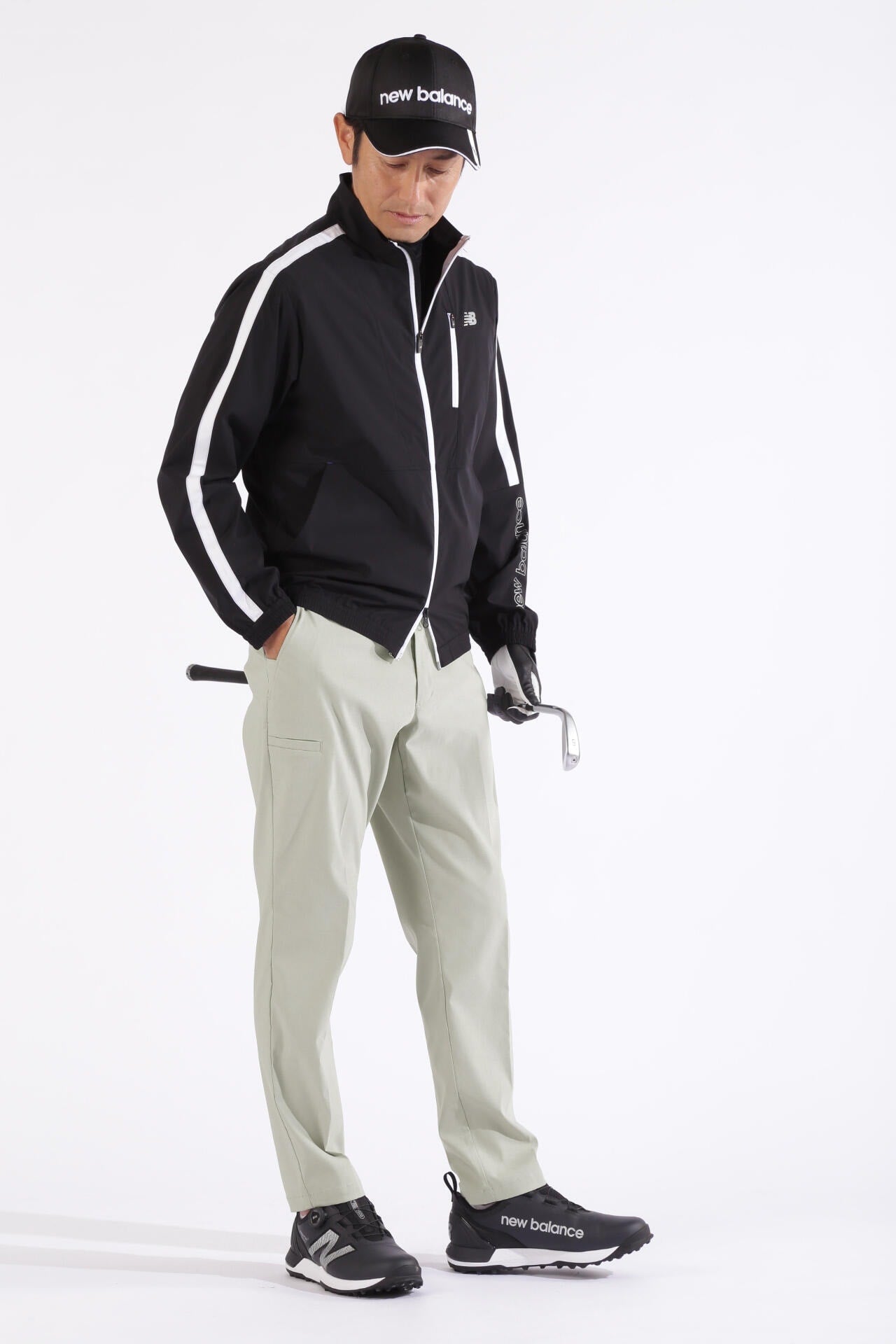 ストレッチピンヘッド ワイド テーパード ロングパンツ (MENS WORLD)
