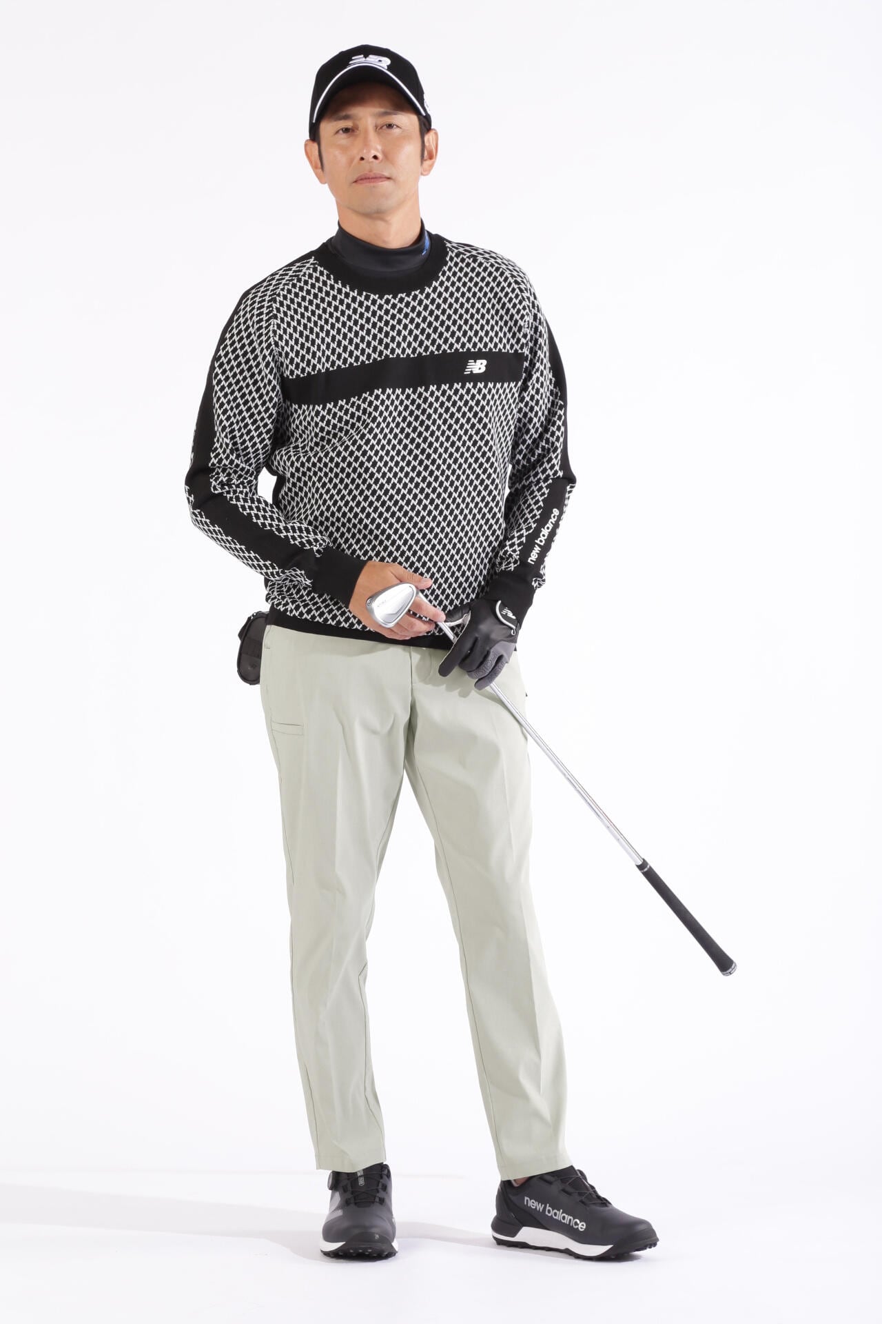 ストレッチピンヘッド ワイド テーパード ロングパンツ (MENS WORLD)