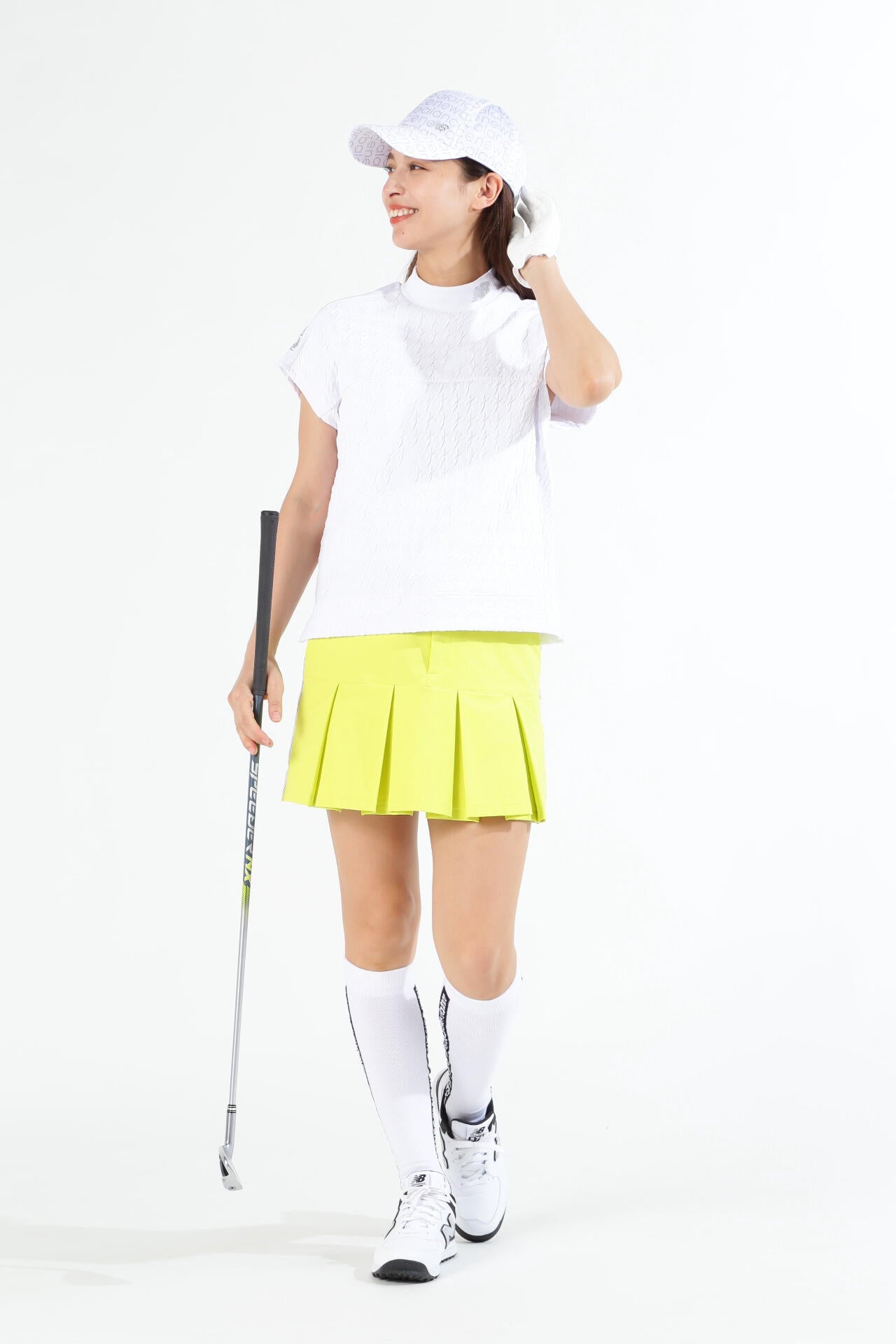接触冷感 UV ボックスプリーツ スカート (WOMENS SPORT)