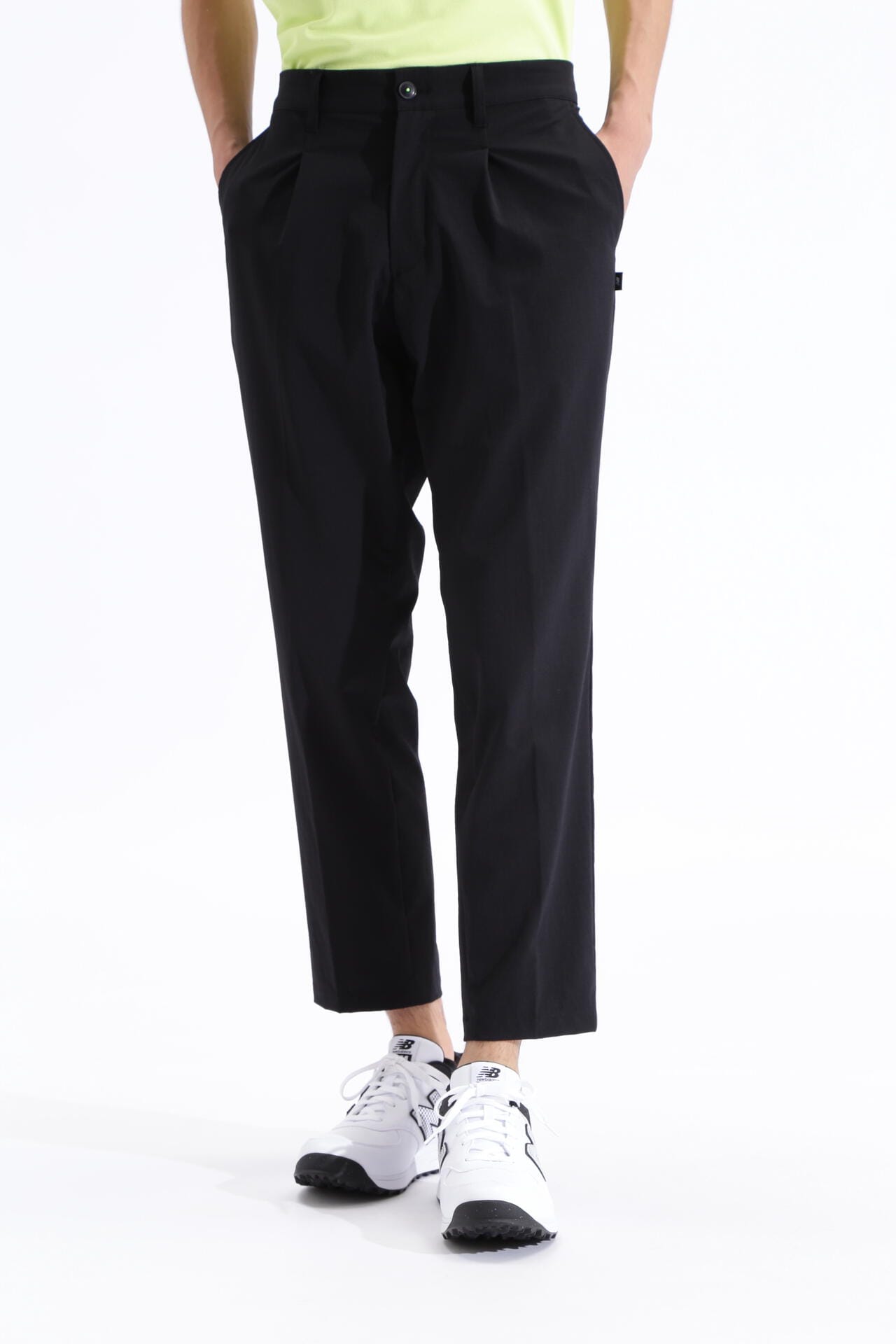 ストレッチ 撥水性 ワンタック ワイド ロングパンツ (MENS SPORT)