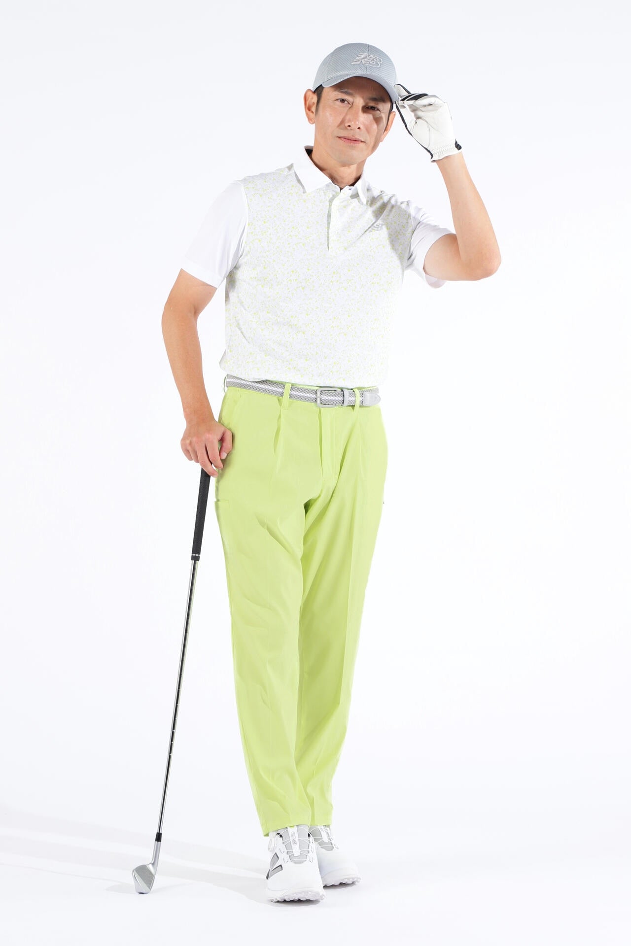 ストレッチ ワンタック ワイド ロングパンツ (MENS WORLD)