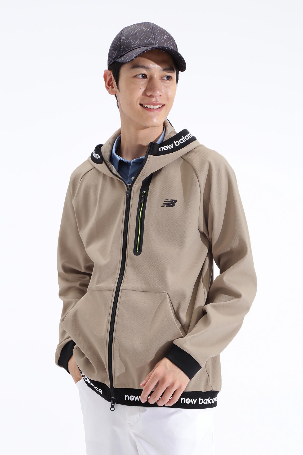 軽量ダンボールニット裏メッシュ スウェット フルジップ フーディー (MENS SPORT)
