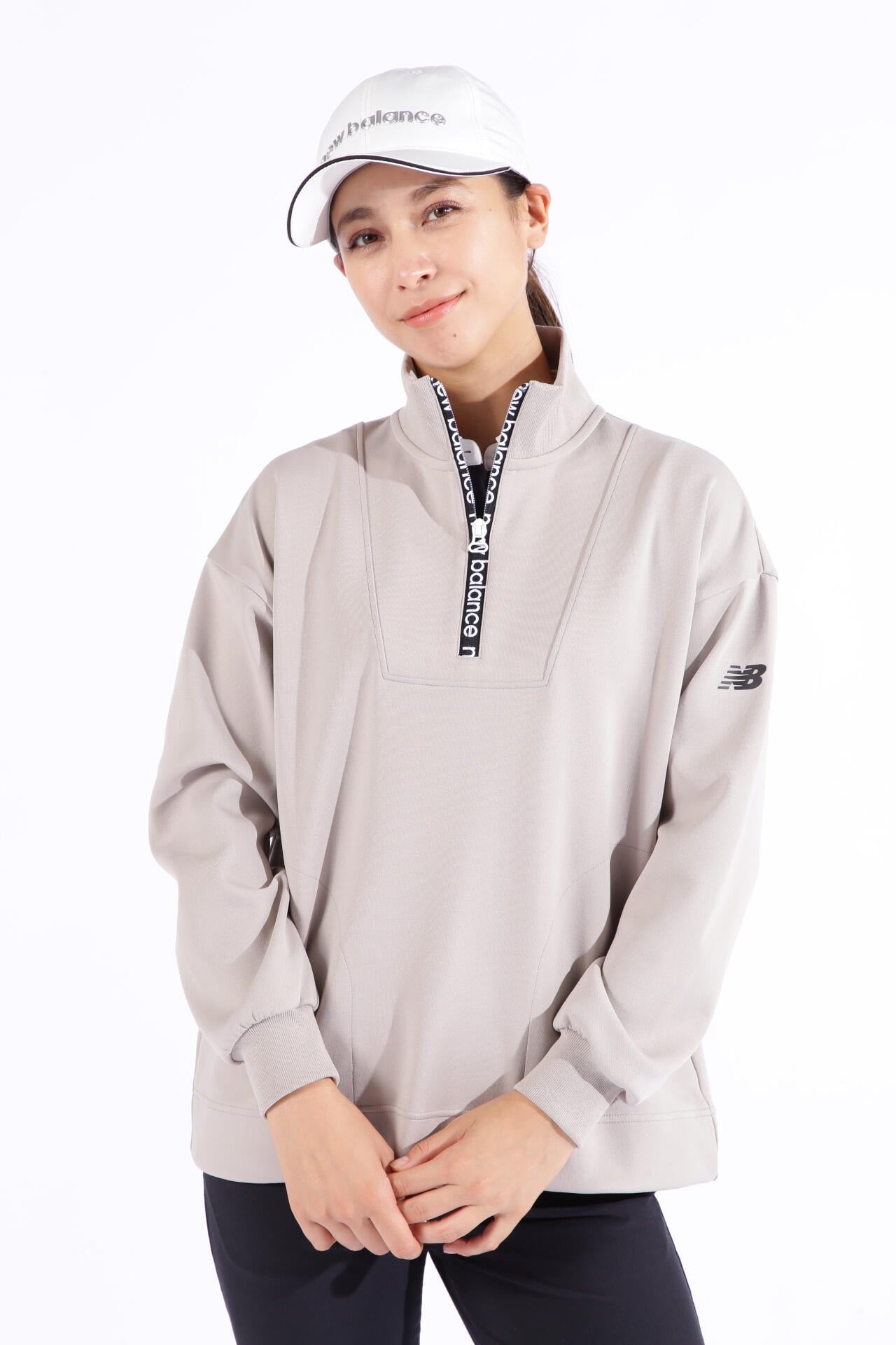 軽量ダンボールニット スウェット ハーフジップ プルオーバー (WOMENS SPORT)