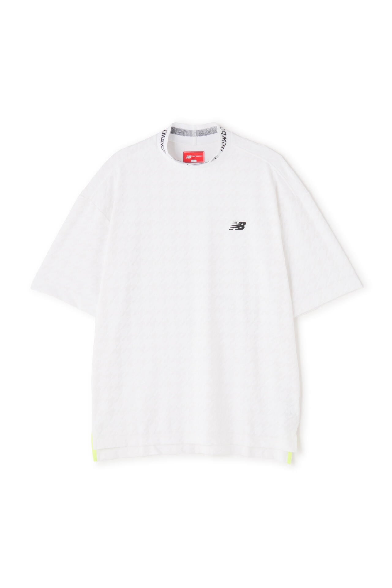 千鳥格子柄 UV 半袖 モックネック プルオーバー (MENS SPORT)