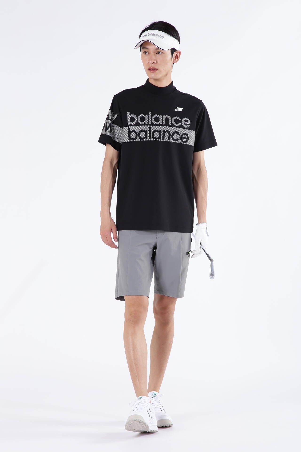 UPF50+ 接触冷感 半袖 モックネック プルオーバー (MENS SPORT)