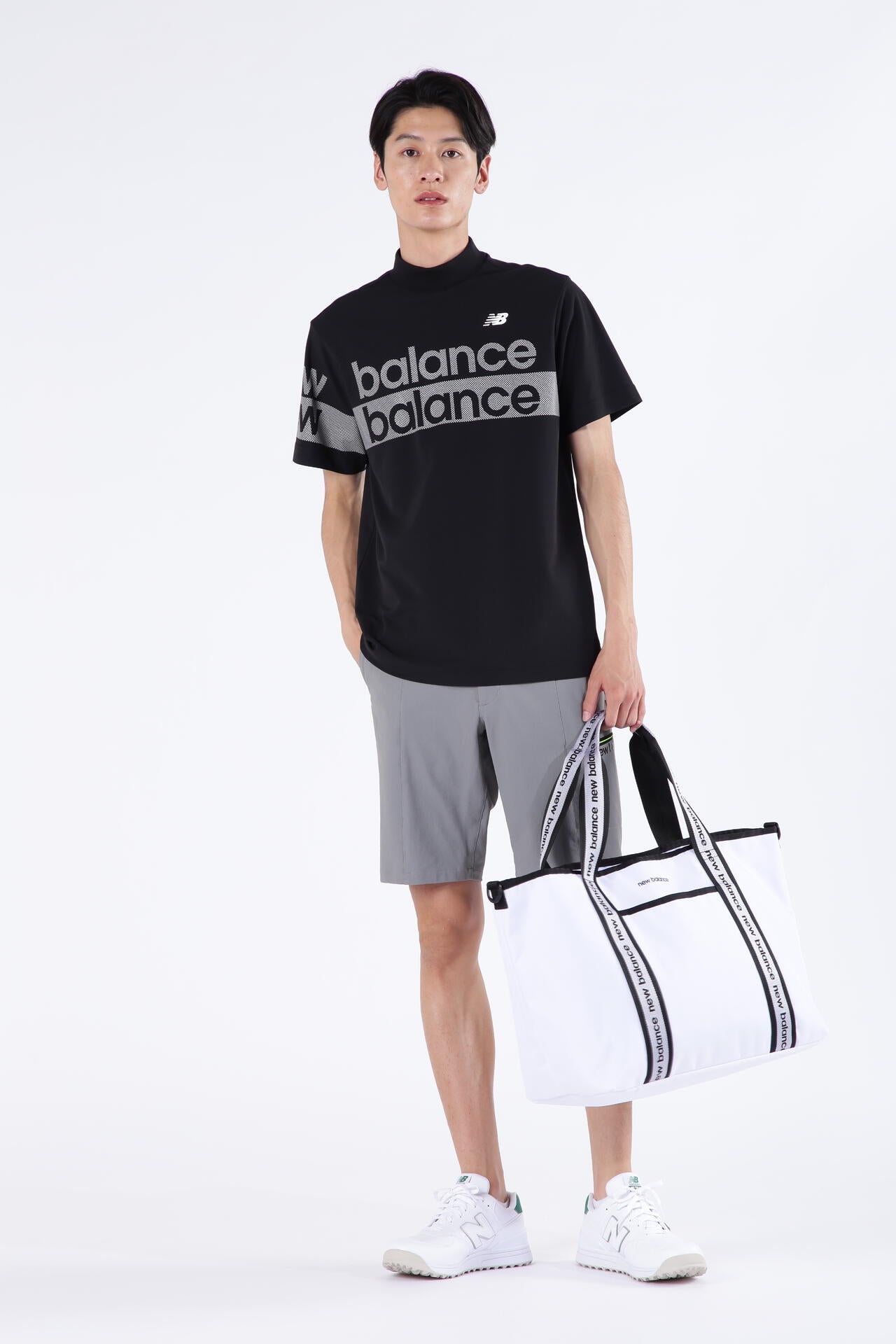 UPF50+ 接触冷感 半袖 モックネック プルオーバー (MENS SPORT)