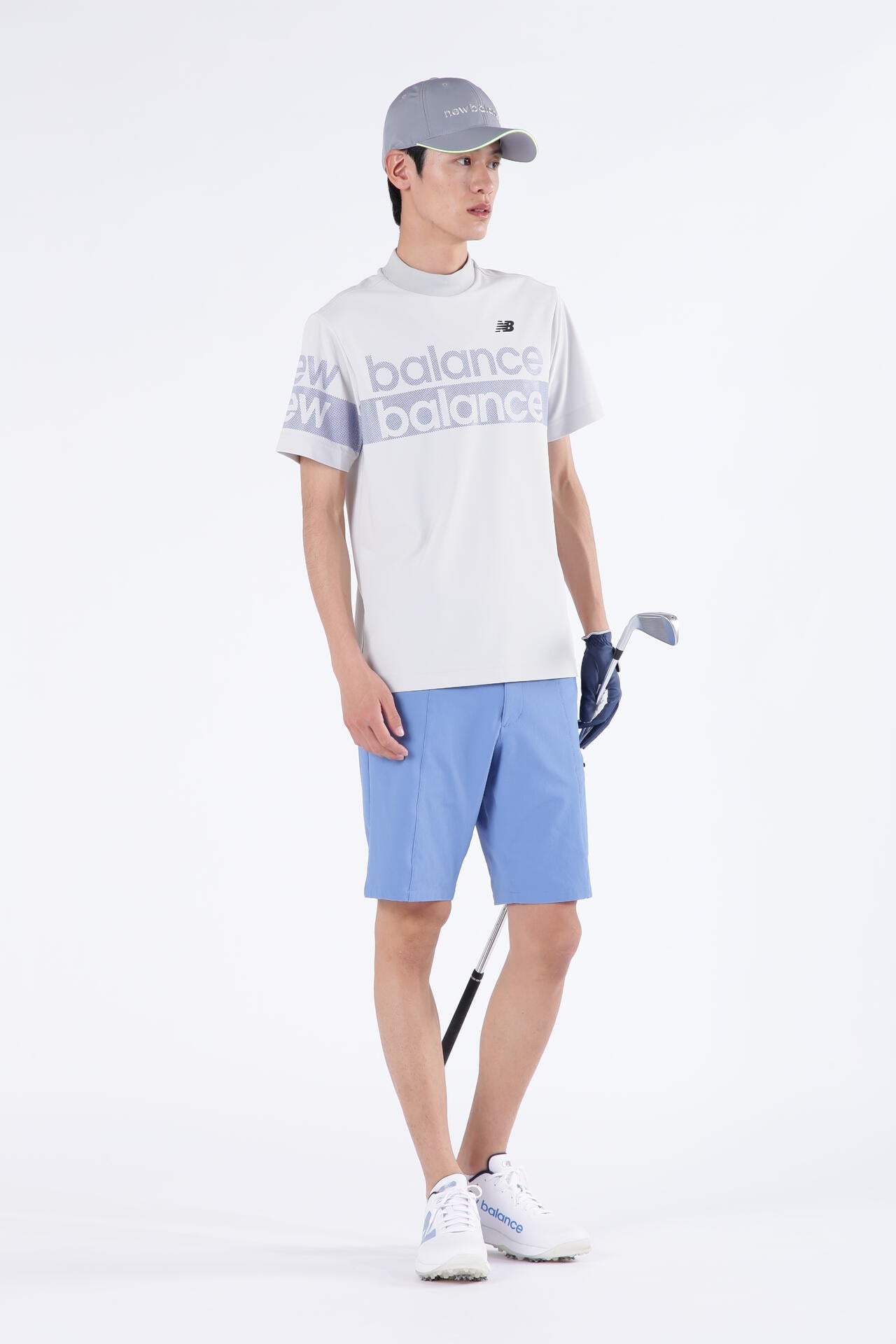 UPF50+ 接触冷感 半袖 モックネック プルオーバー (MENS SPORT)
