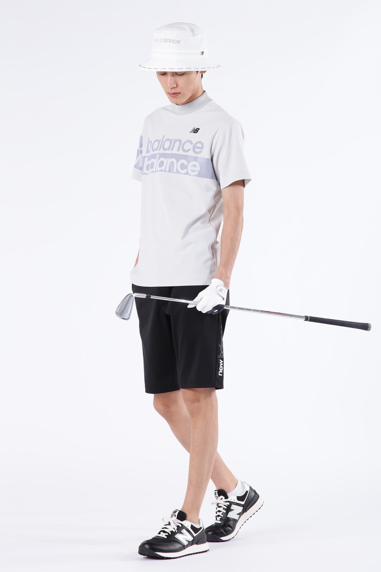 UPF50+ 接触冷感 半袖 モックネック プルオーバー (MENS SPORT)