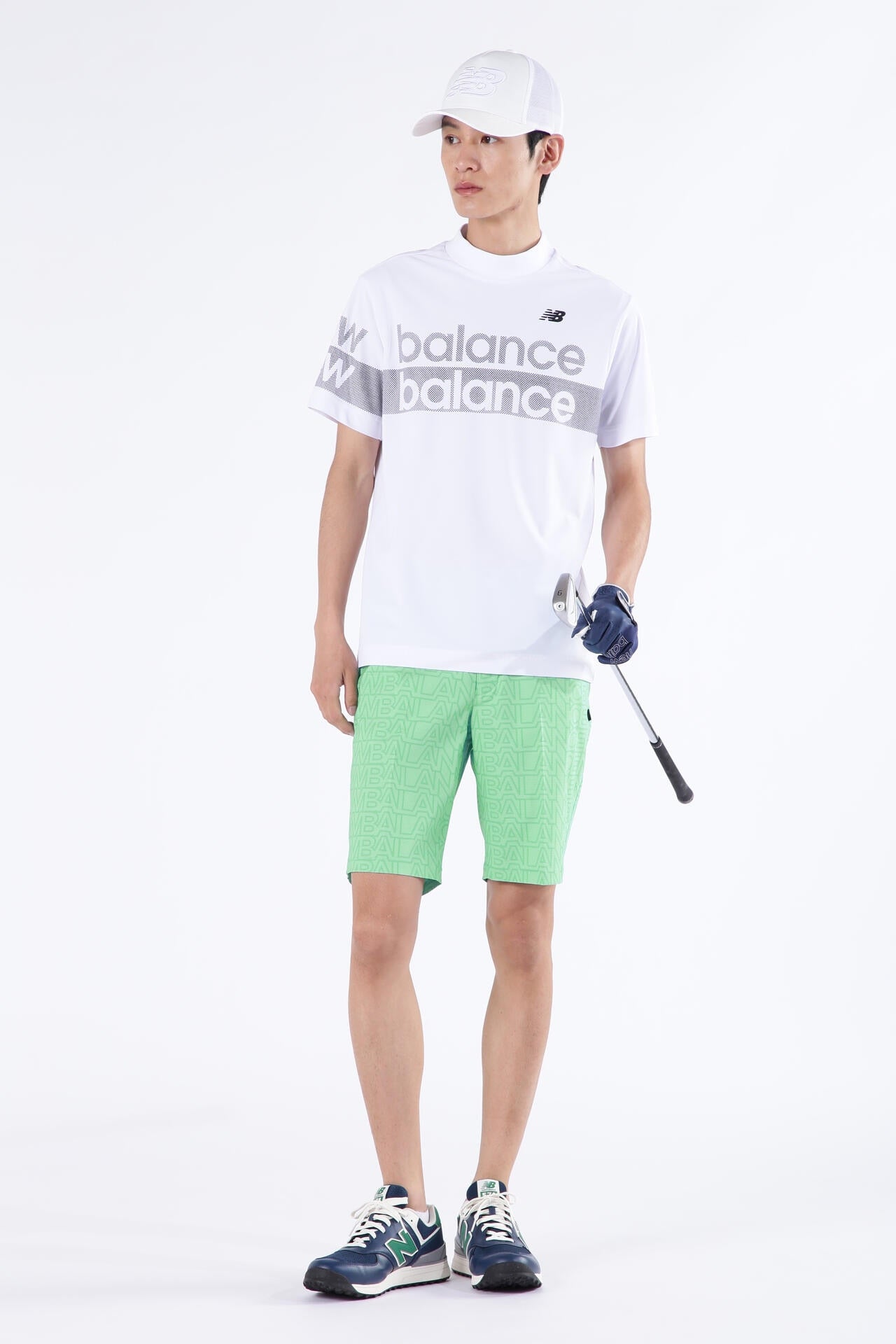 UPF50+ 接触冷感 半袖 モックネック プルオーバー (MENS SPORT)