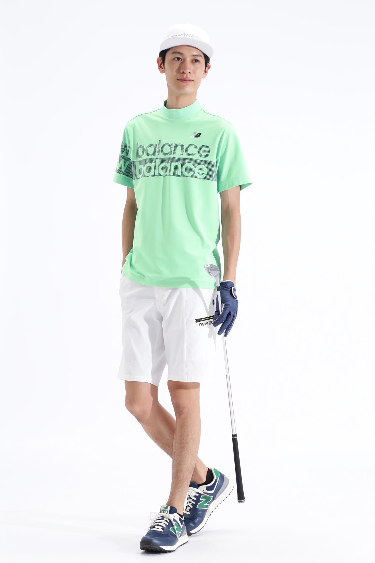 UPF50+ 接触冷感 半袖 モックネック プルオーバー (MENS SPORT)