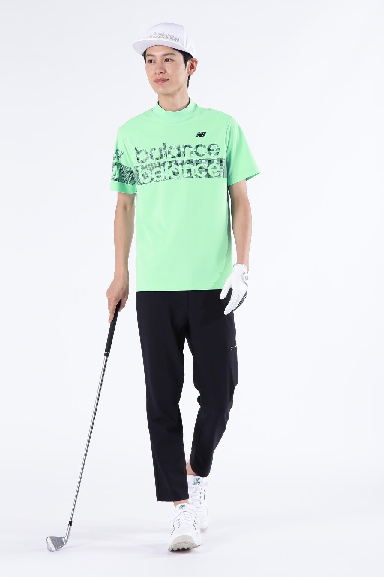 UPF50+ 接触冷感 半袖 モックネック プルオーバー (MENS SPORT)