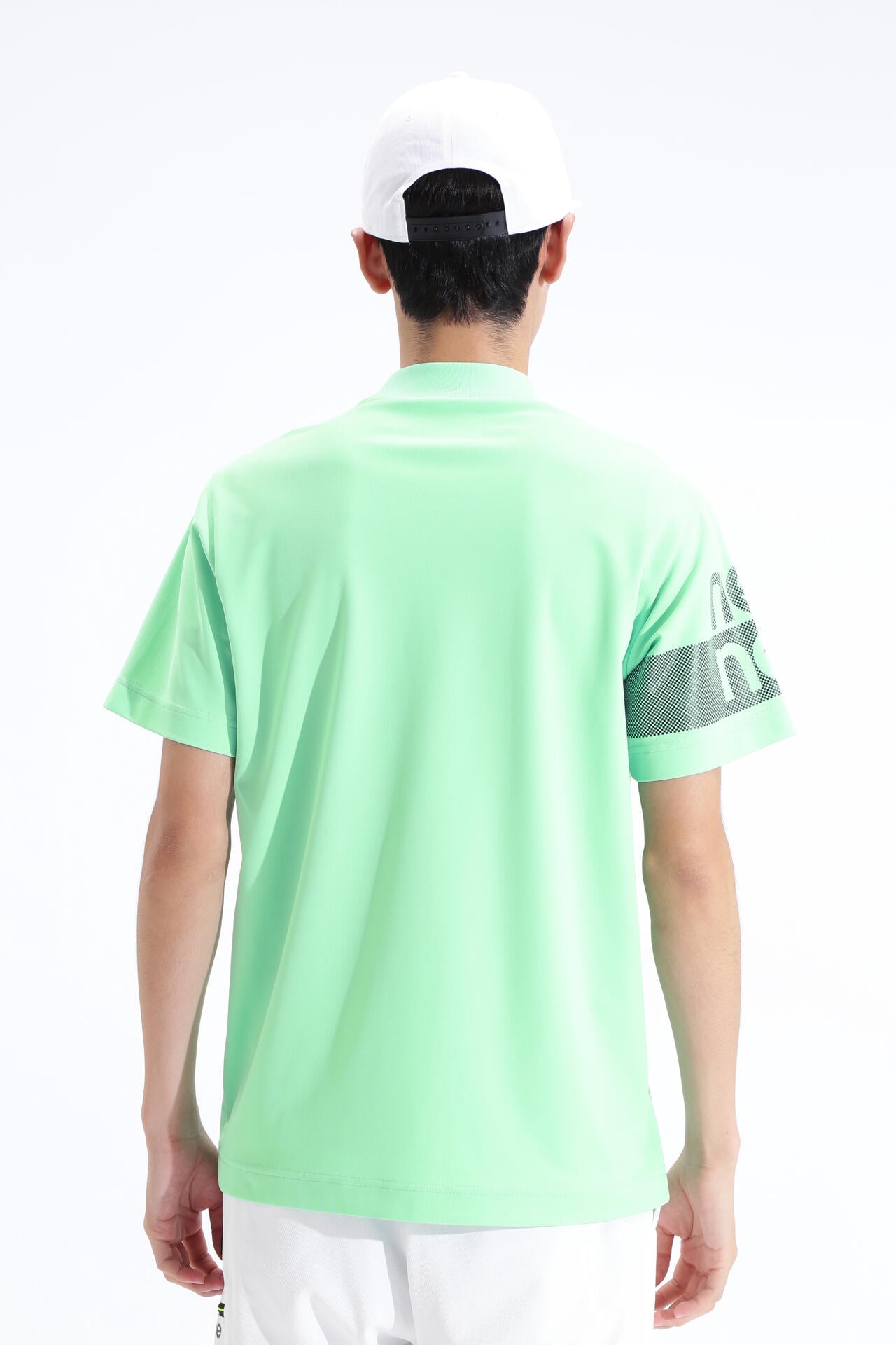 UPF50+ 接触冷感 半袖 モックネック プルオーバー (MENS SPORT)