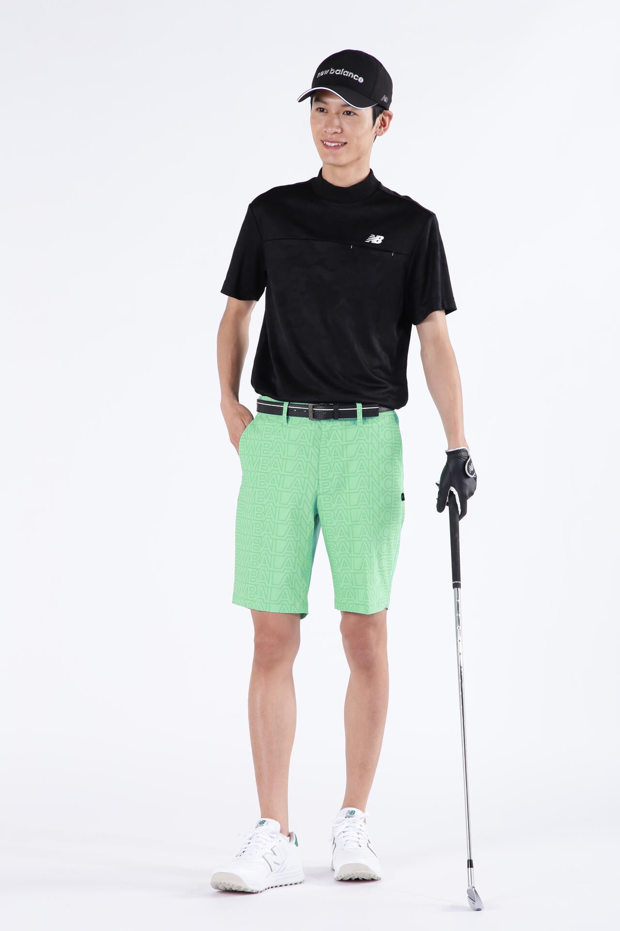 ドライビングレインカモ柄 半袖 モックネック プルオーバー (MENS SPORT)
