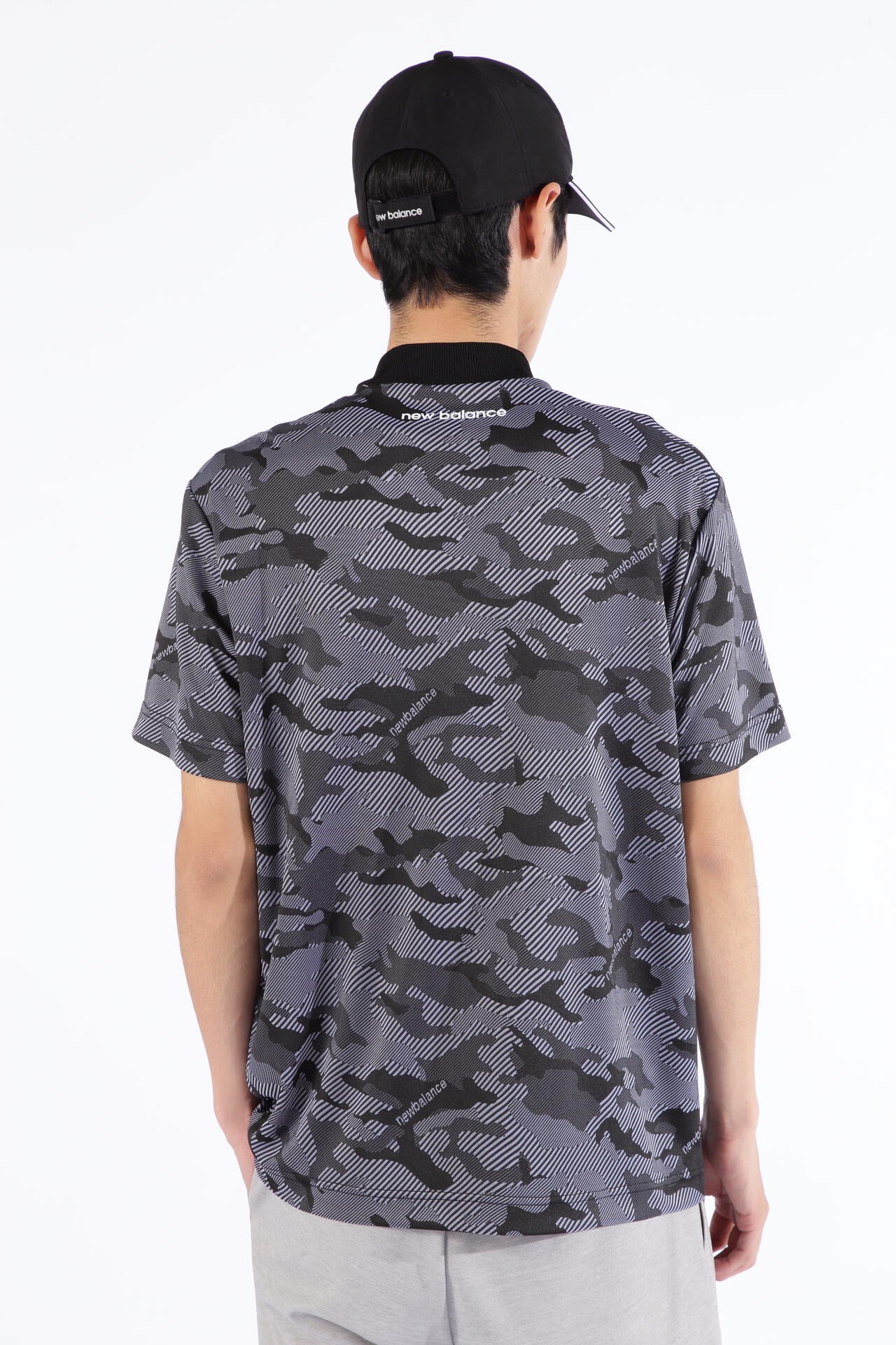 ドライビングレインカモ柄 半袖 モックネック プルオーバー (MENS SPORT)
