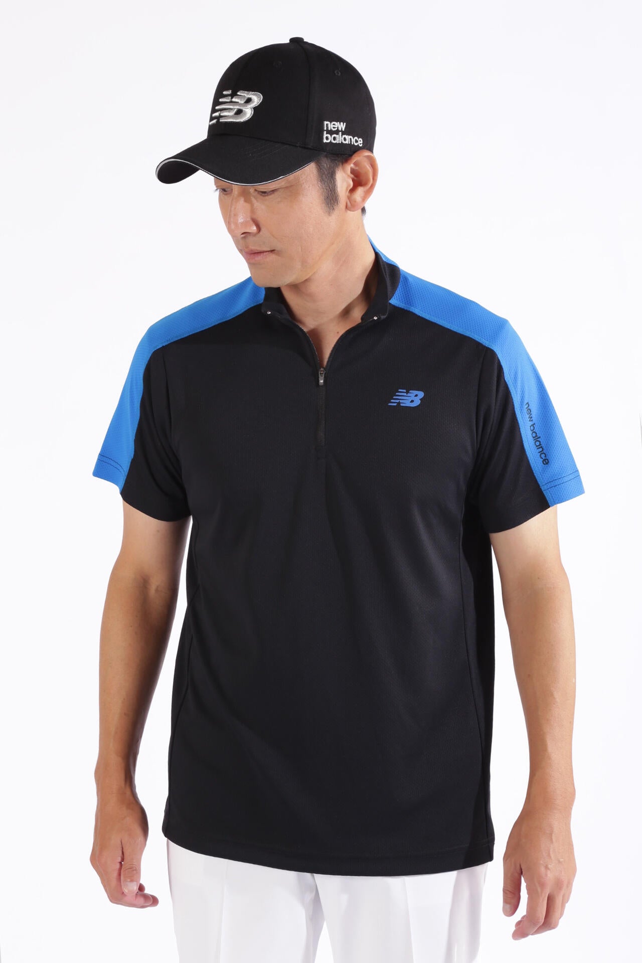 ハーフジップ モックネック プルオーバー (MENS WORLD)