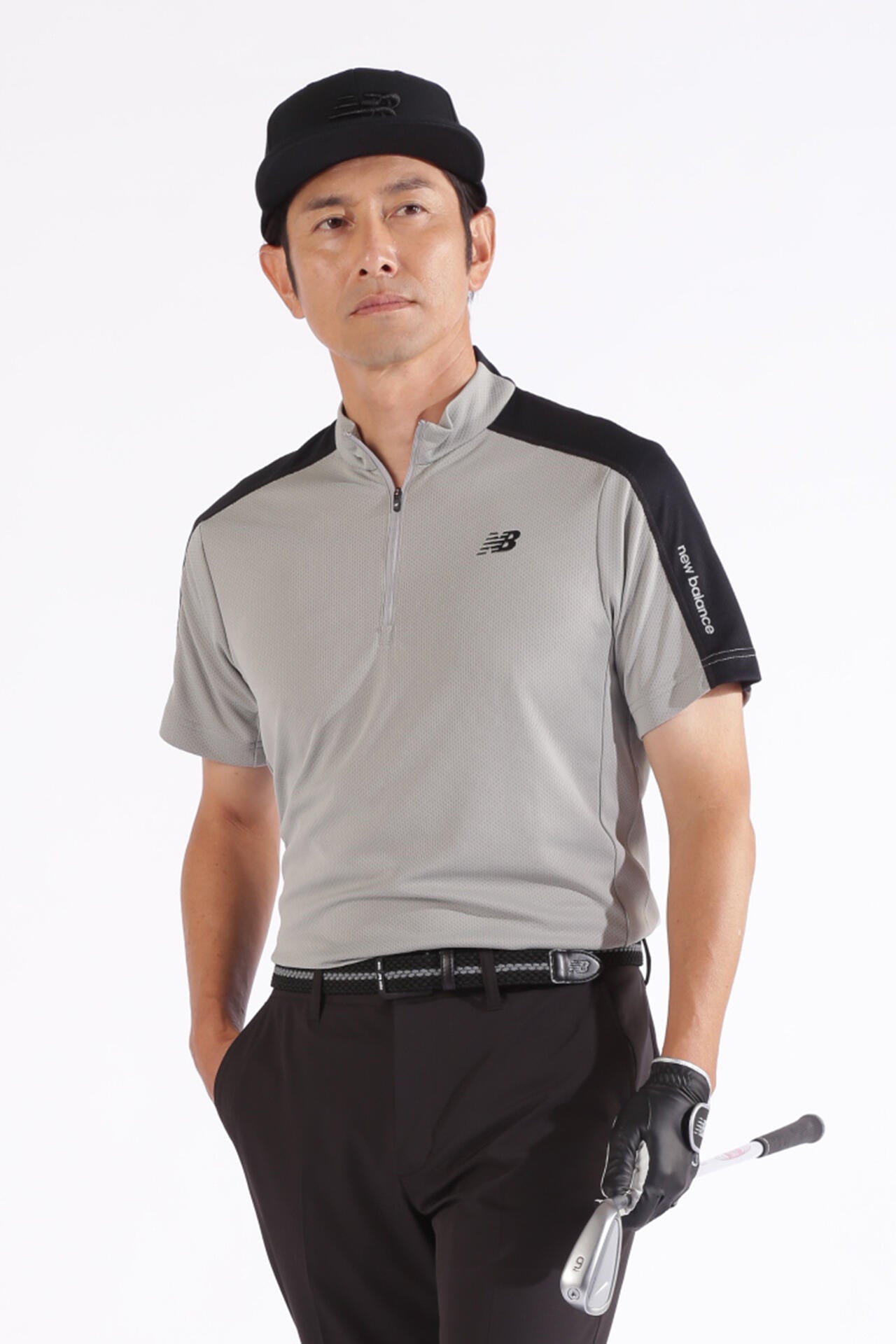 ハーフジップ モックネック プルオーバー (MENS WORLD)