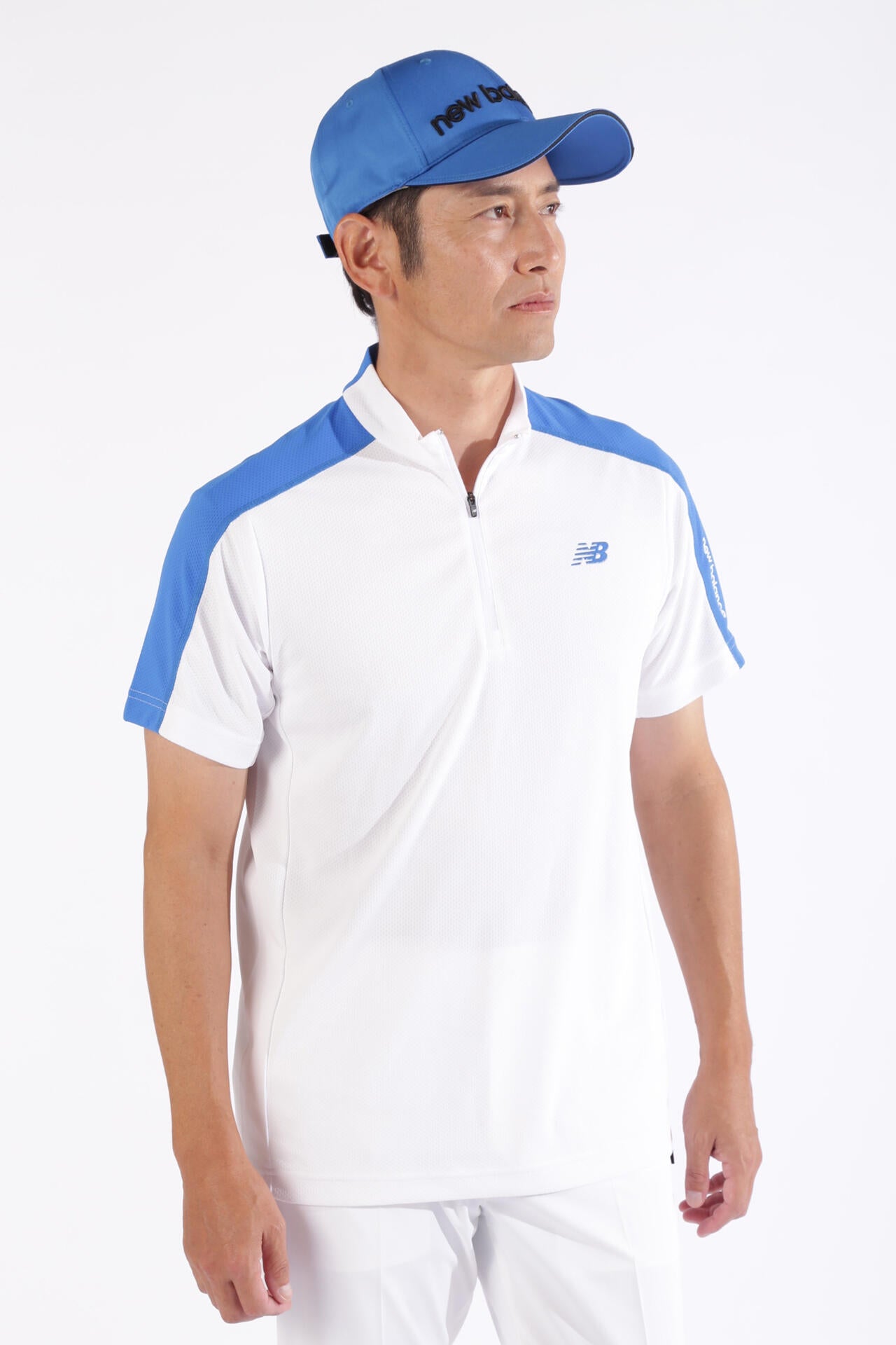 ハーフジップ モックネック プルオーバー (MENS WORLD)