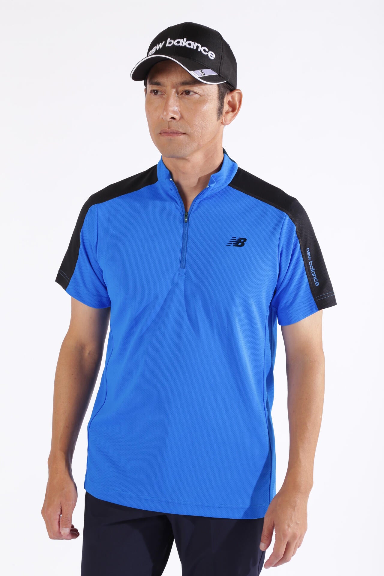 ハーフジップ モックネック プルオーバー (MENS WORLD)