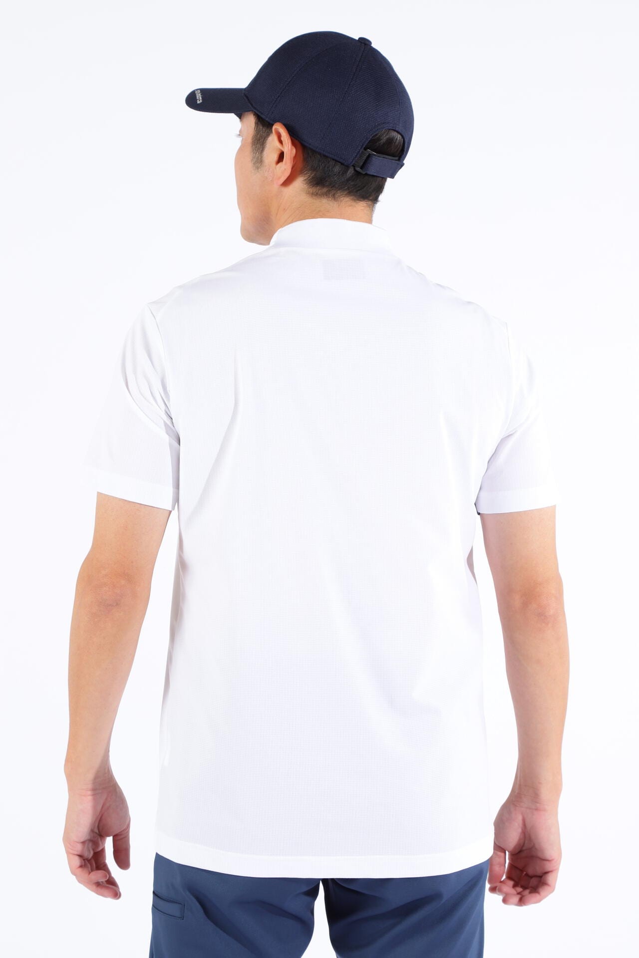 ストレッチ UV メッシュ 半袖 モックネック プルオーバー (MENS WORLD)