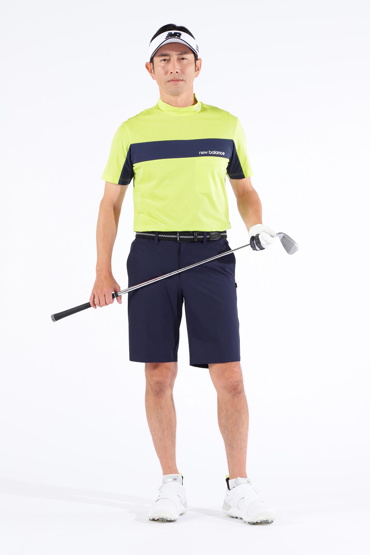 ストレッチ UV メッシュ 半袖 モックネック プルオーバー (MENS WORLD)