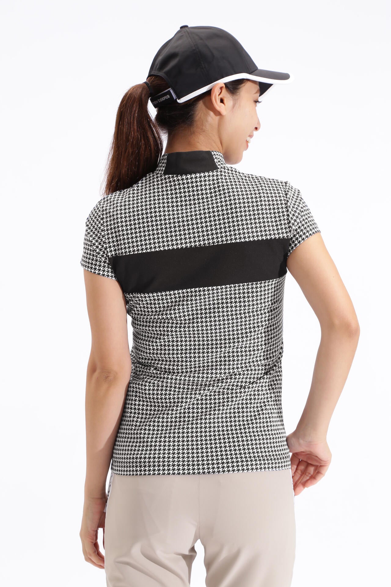 UPF50+ 接触冷感 半袖 モックネック プルオーバー (WOMENS SPORT)