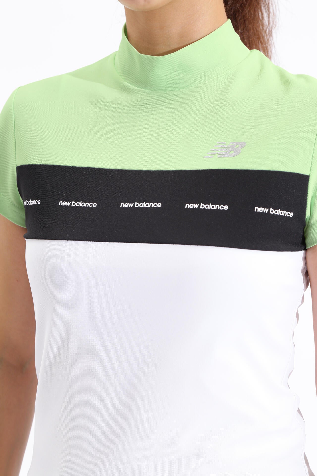 UPF50+ 接触冷感 半袖 モックネック プルオーバー (WOMENS SPORT)