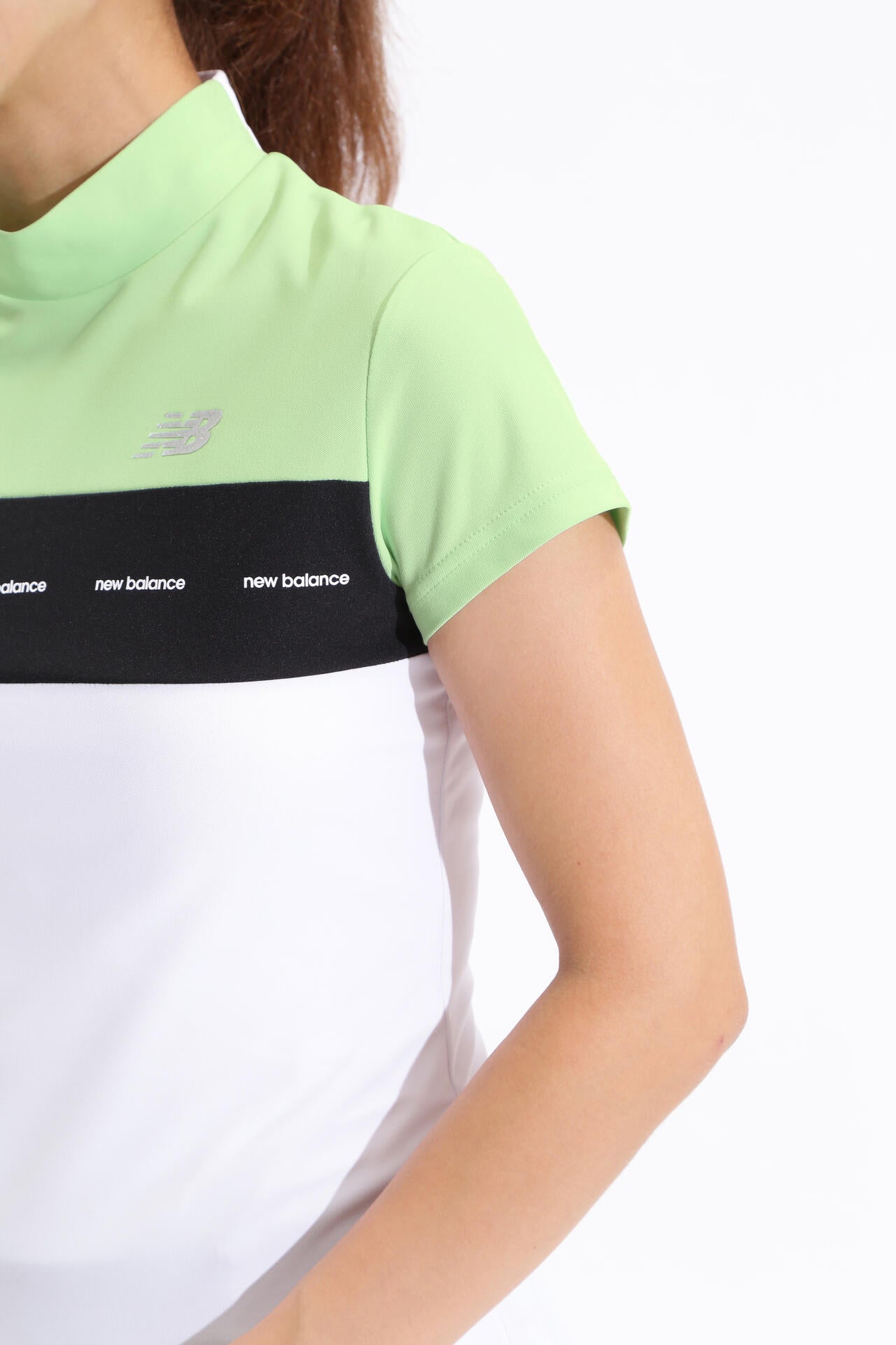 UPF50+ 接触冷感 半袖 モックネック プルオーバー (WOMENS SPORT)