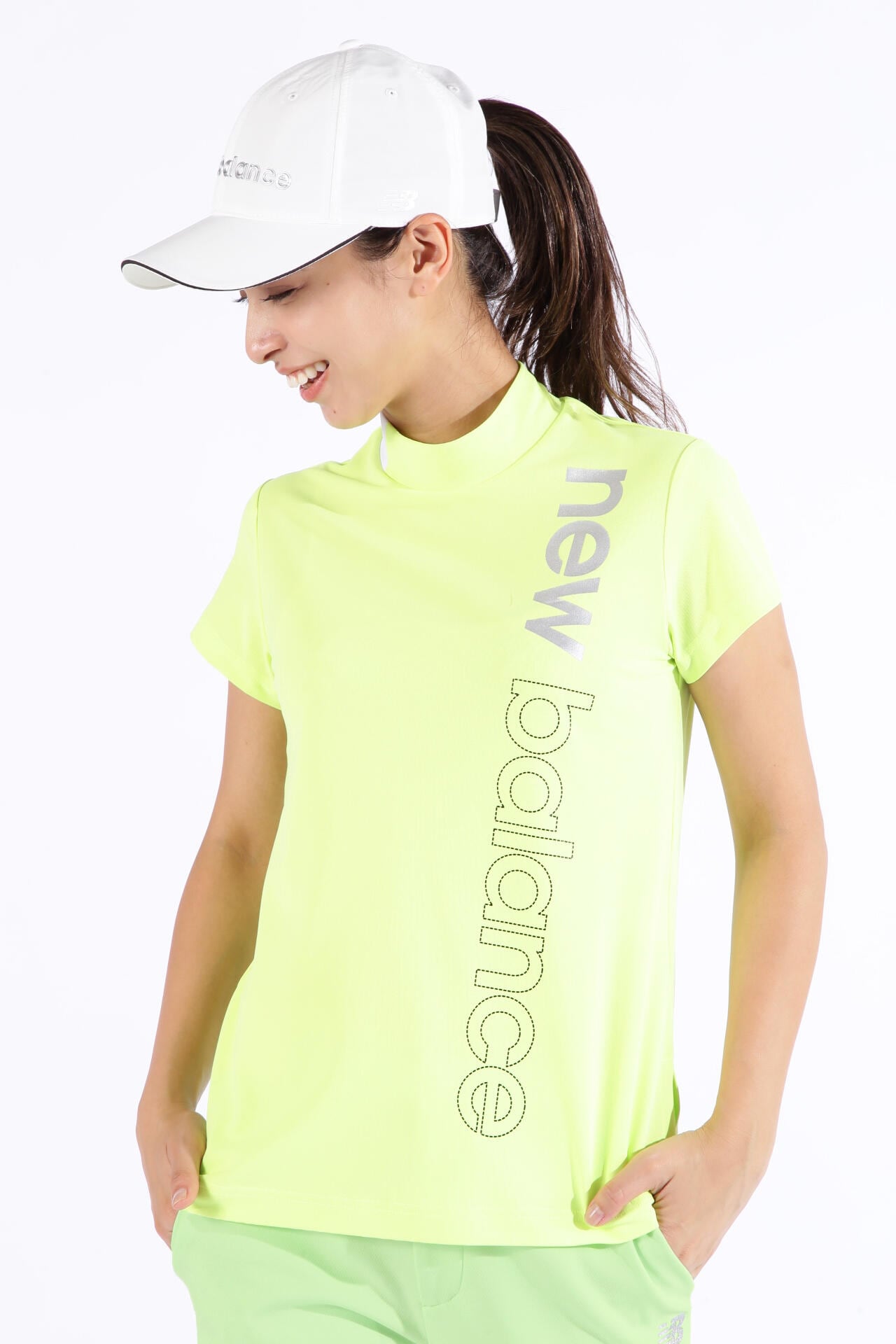 接触冷感 UPF50+ 半袖 モックネック プルオーバー (WOMENS SPORT)