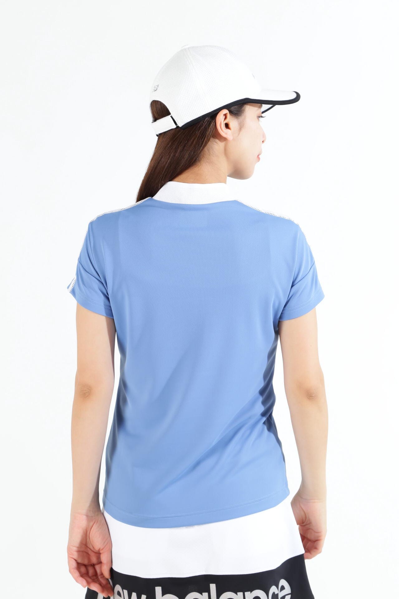 ダブルフェイス裏ハニカム 半袖 モックネック プルオーバー (WOMENS SPORT)