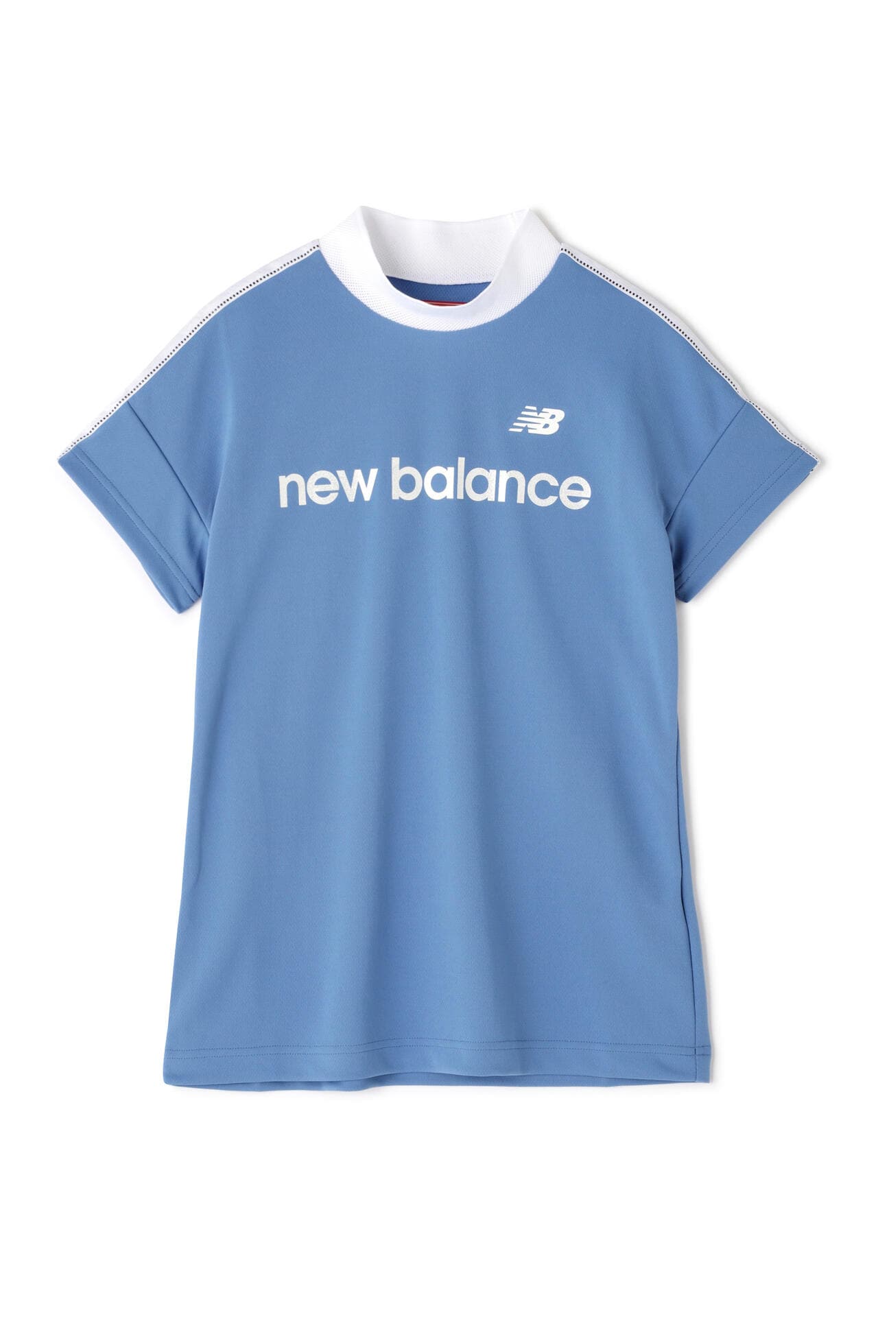 ダブルフェイス裏ハニカム 半袖 モックネック プルオーバー (WOMENS SPORT)
