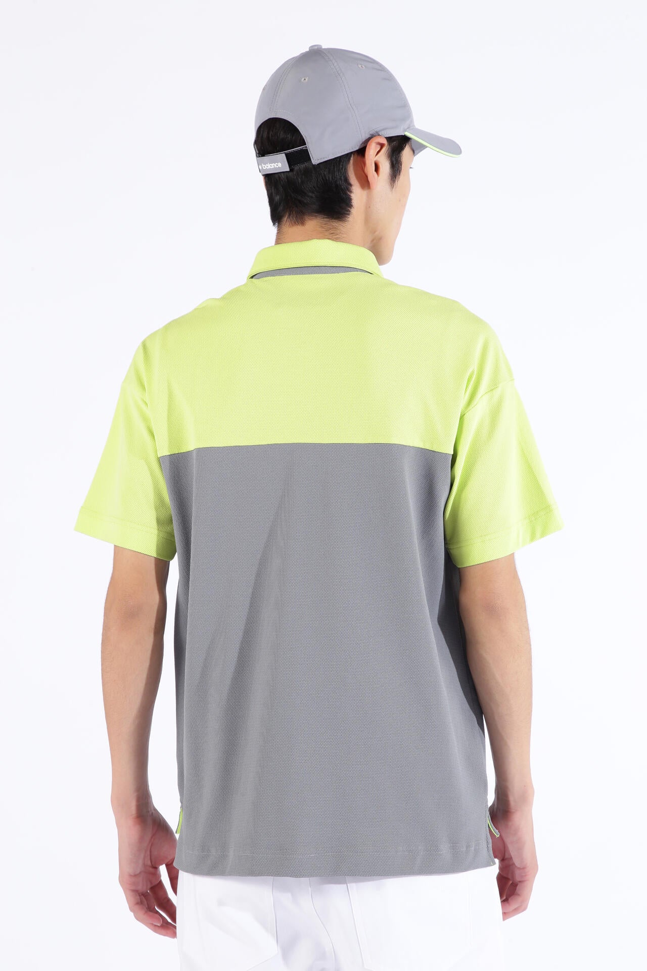 ポップコーンピケ 半袖 カラーシャツ (MENS SPORT)