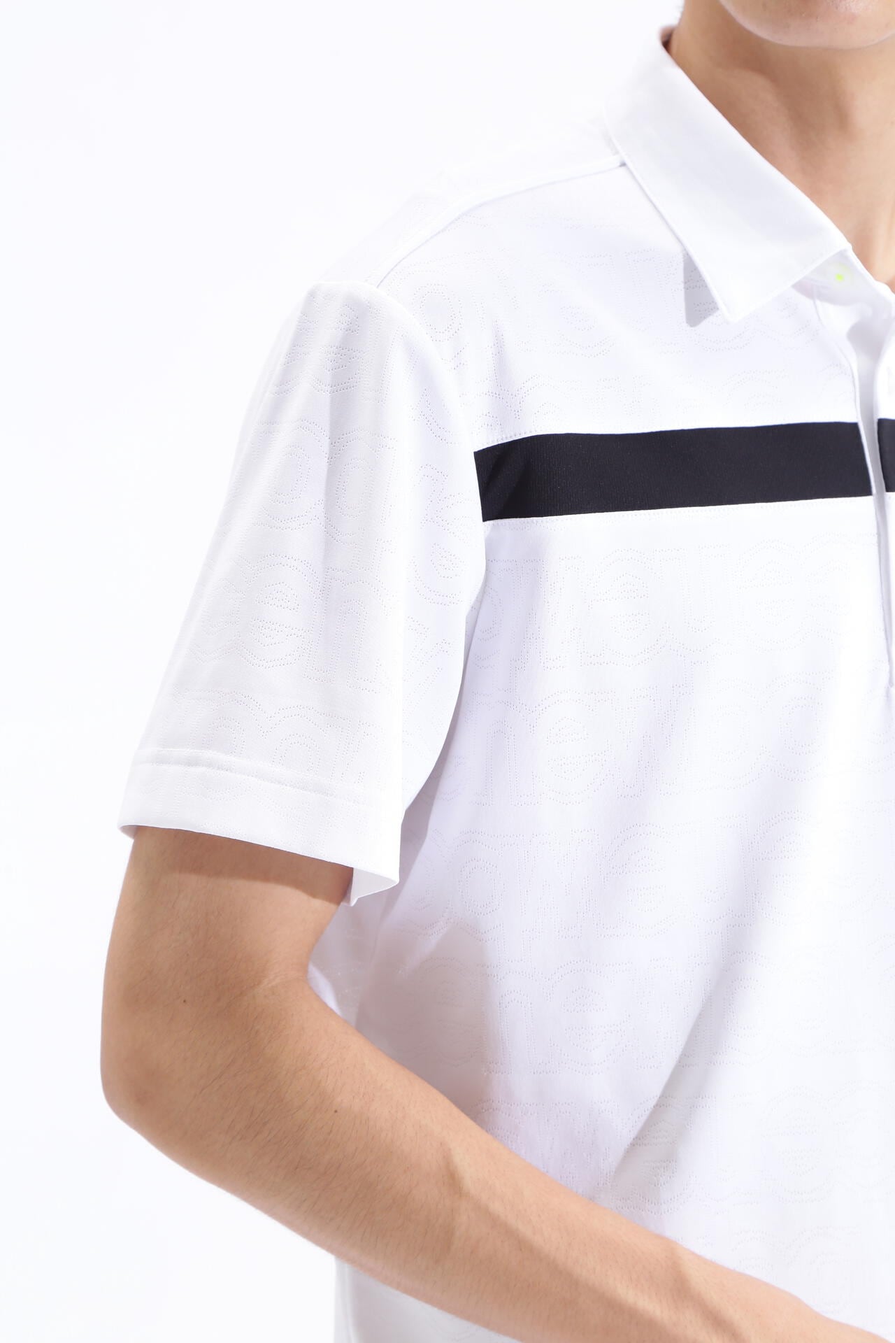 アウトラインステッチ 半袖 カラーシャツ (MENS SPORT)