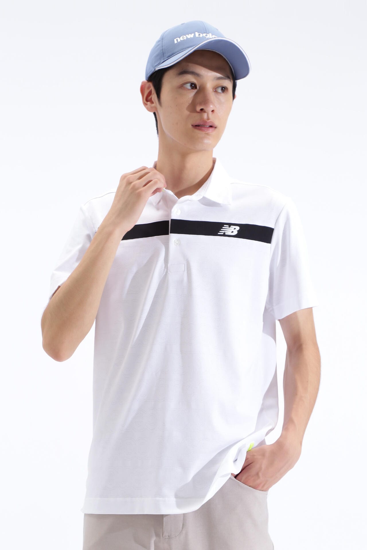 アウトラインステッチ 半袖 カラーシャツ (MENS SPORT)