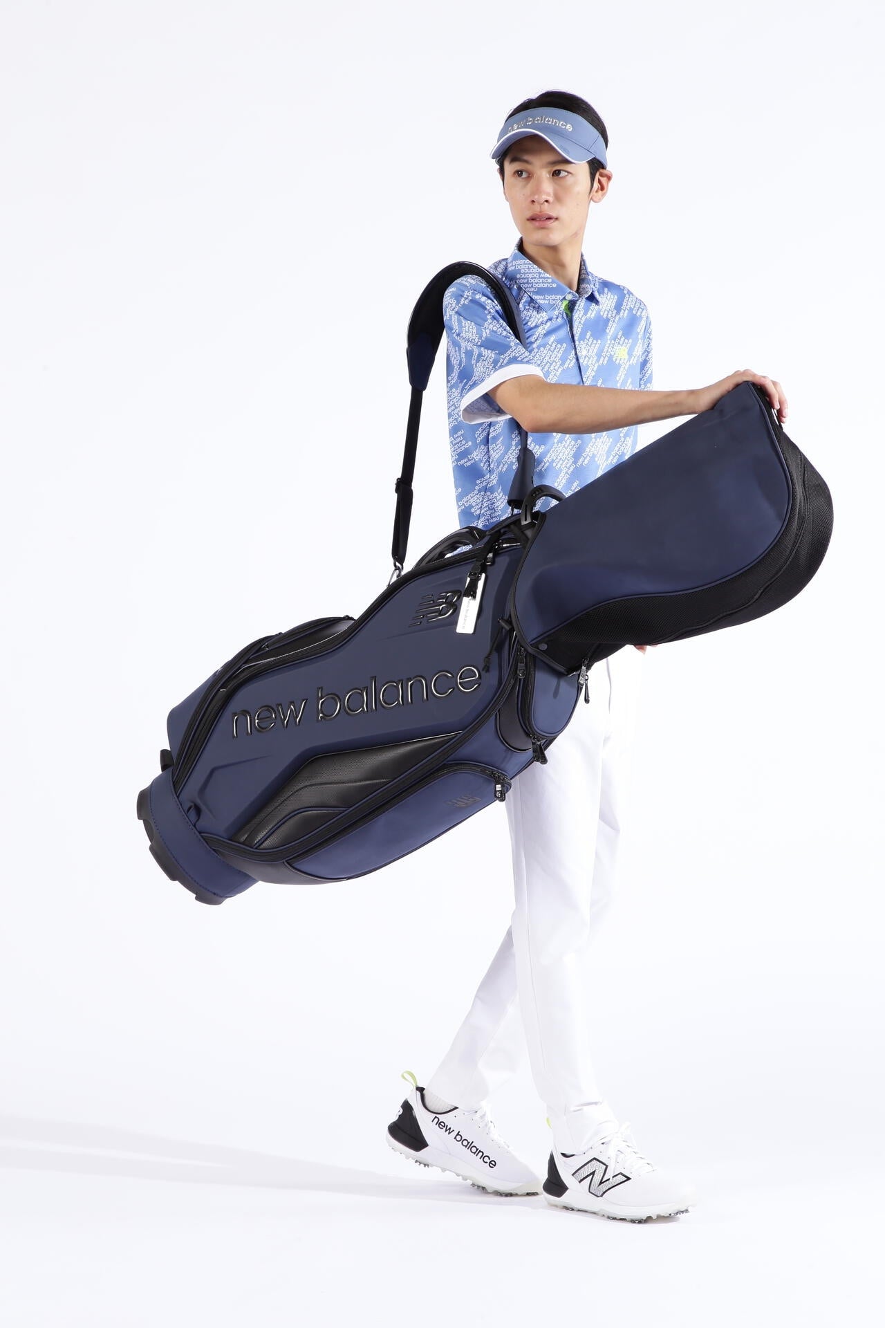 ロゴ×千鳥格子 半袖 カラーシャツ (MENS SPORT)