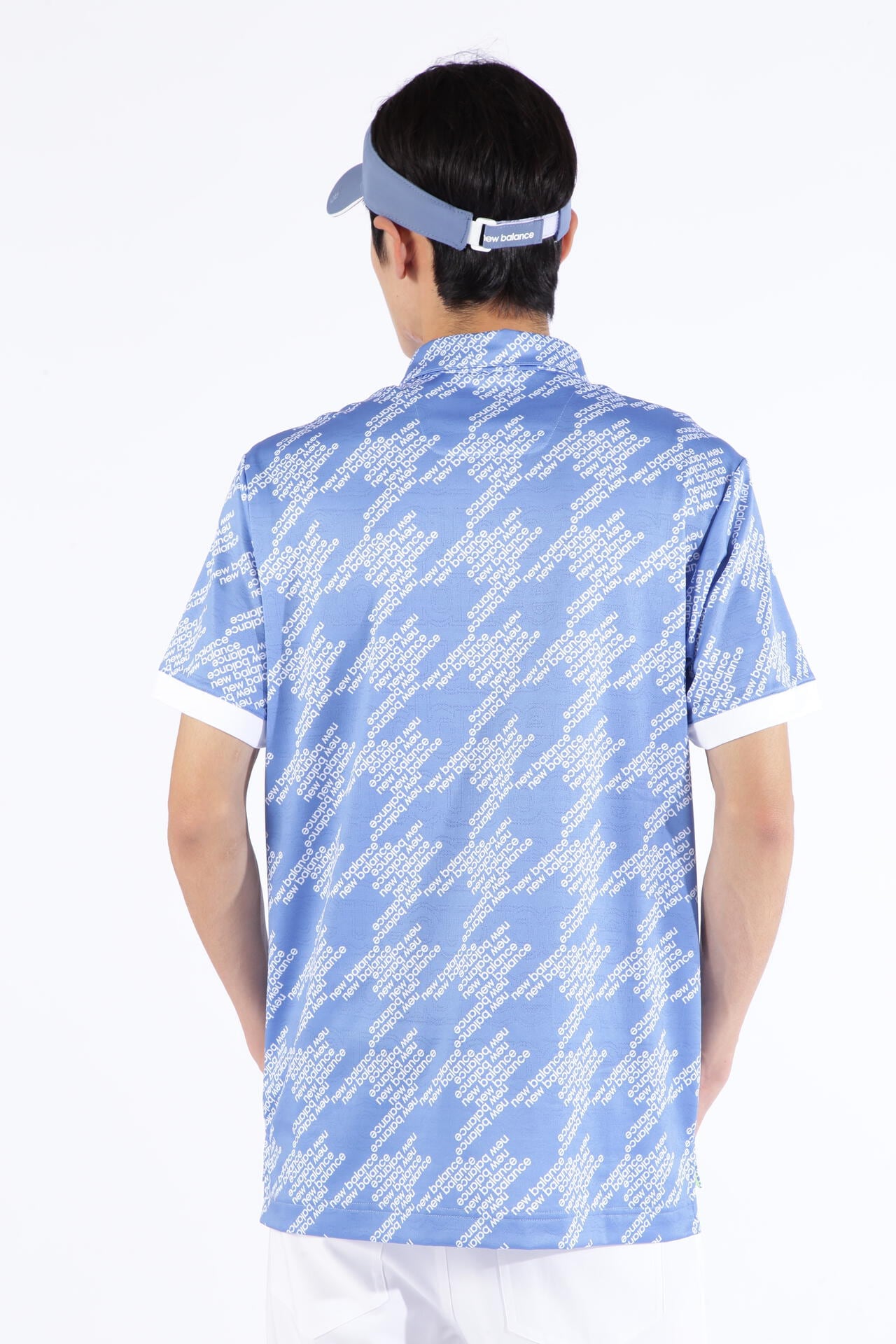 ロゴ×千鳥格子 半袖 カラーシャツ (MENS SPORT)