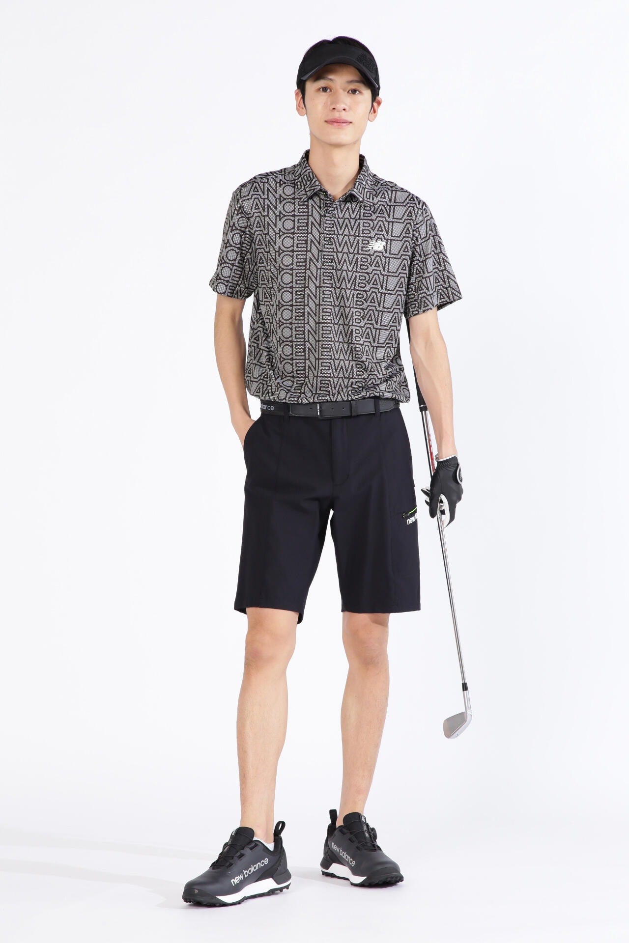 チェッカー×ロゴ 半袖 カラーシャツ (MENS SPORT)